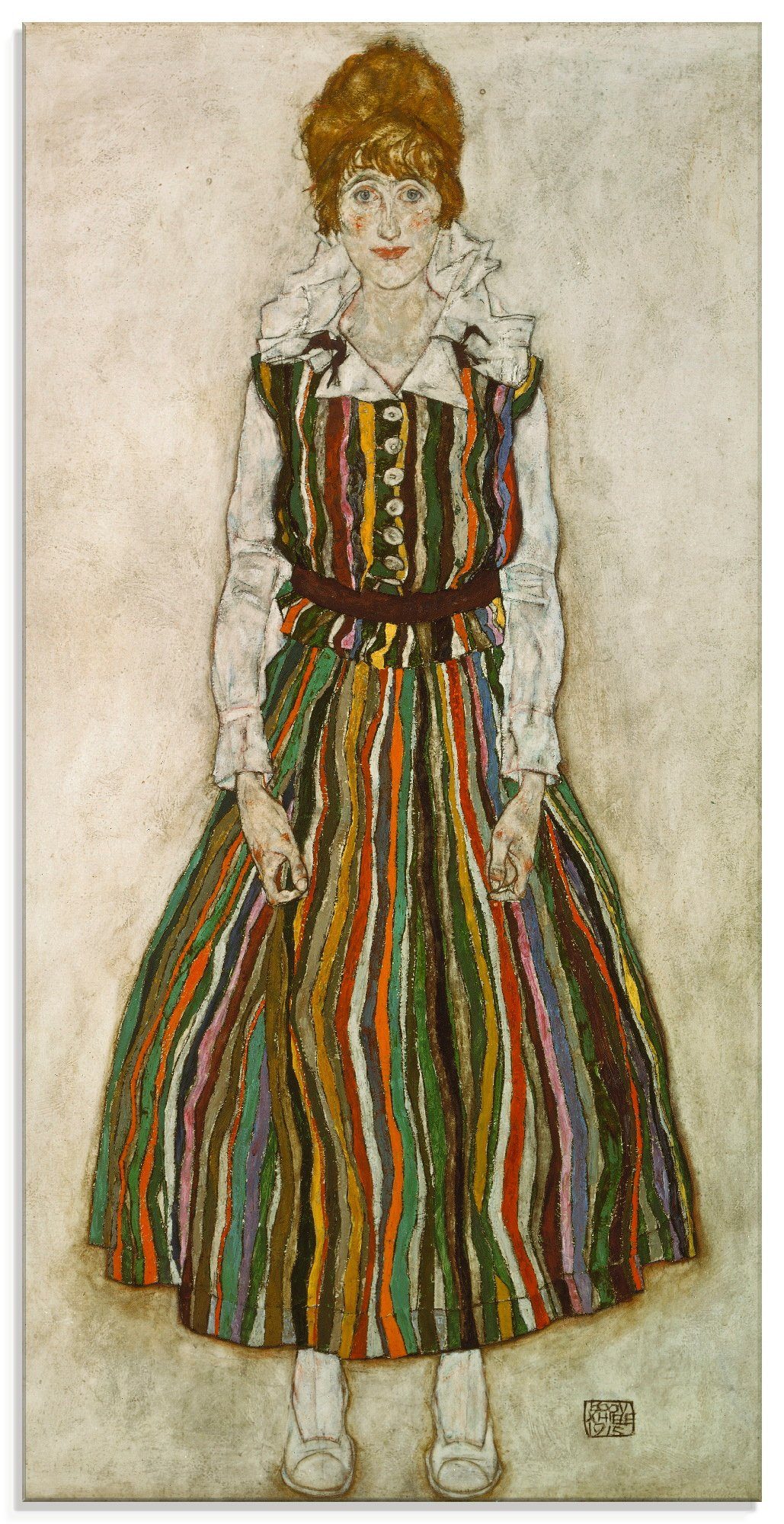 Artland Print op glas Edith Schiele. 1915. (1 stuk)