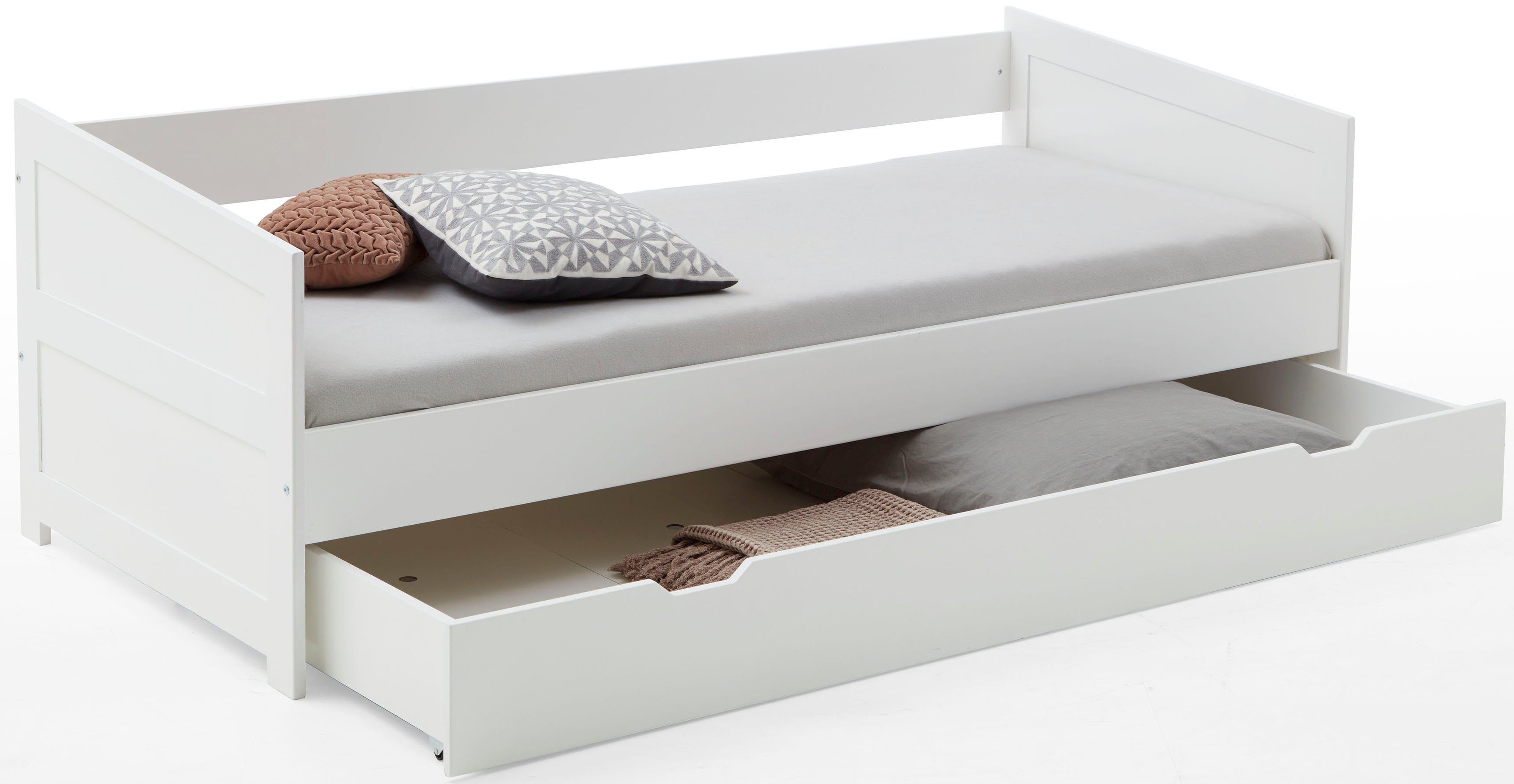 Relita Functioneel ledikant Nina Functioneel ledikant met onderbedlade, massief beuken gelakt