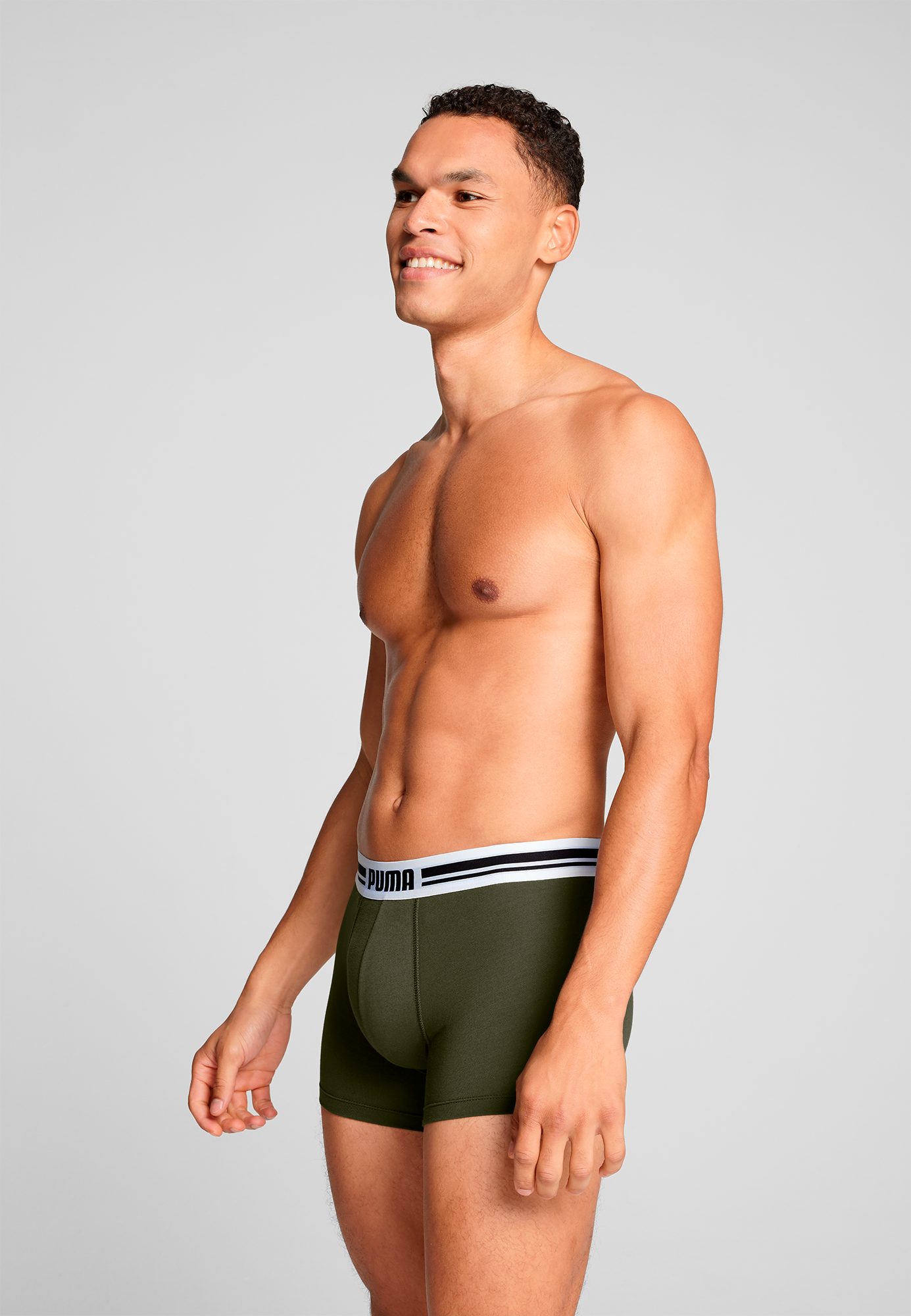 PUMA Boxershort PUMA MEN EVERYDAY PLACED LOGO BOXERS 2P (Set van 2)