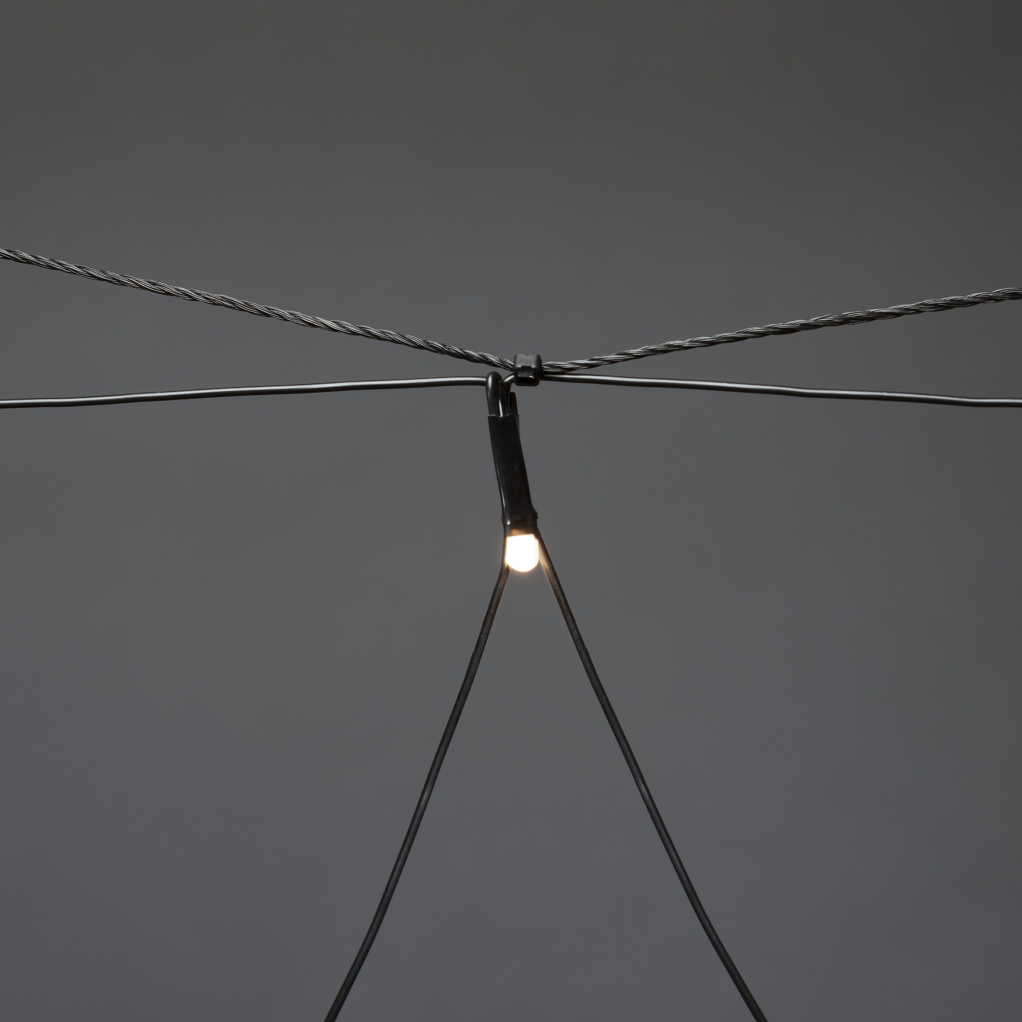 KONSTSMIDE Led-lichtnet Kerstversiering buiten Micro led lichtnet, frozen, 32 warmwitte dioden (1 stuk)