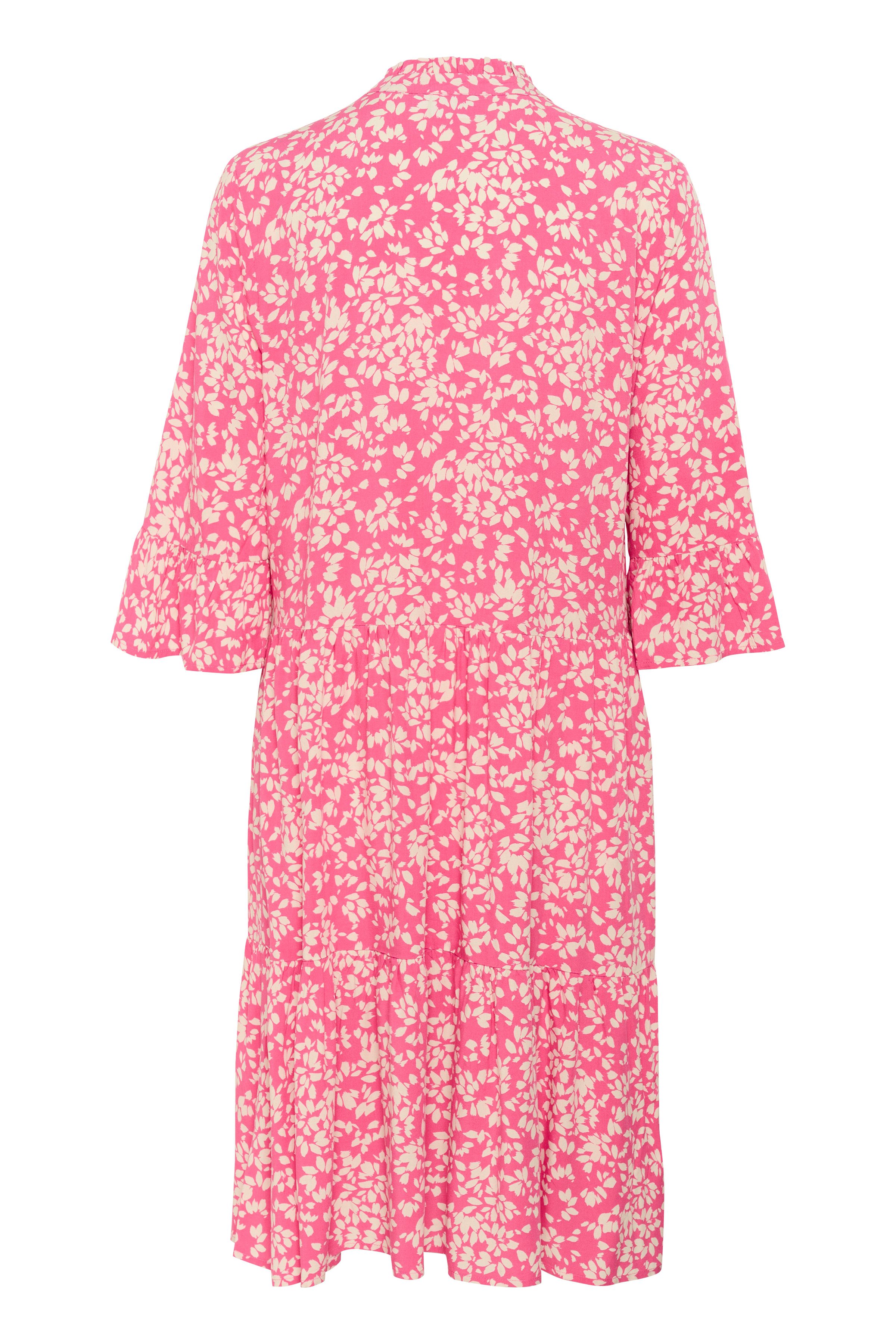 Saint Tropez Blousejurk EdaSZ dress met volants en 3/4 mouwen