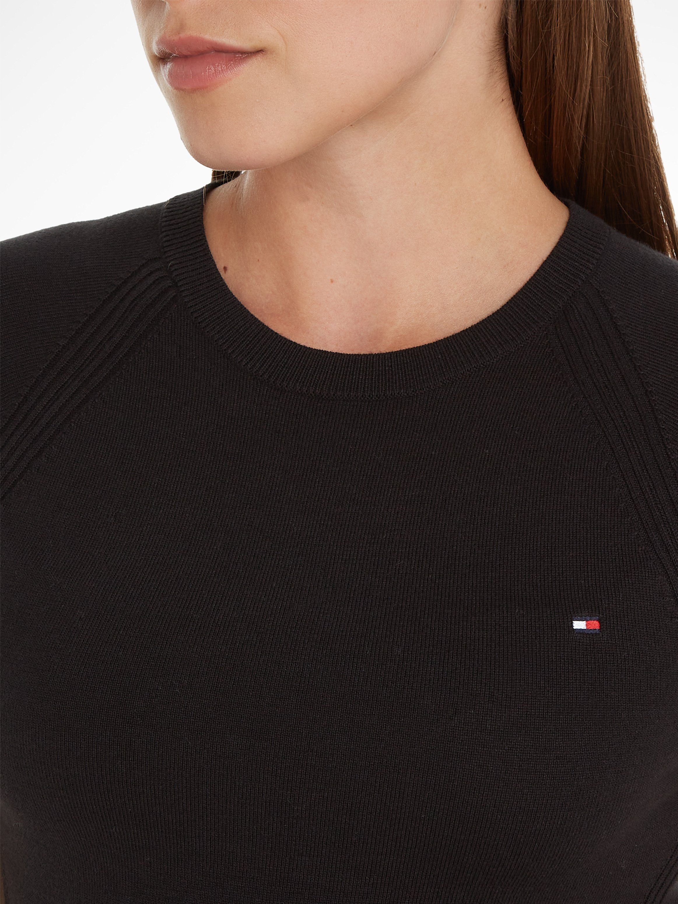 Tommy Hilfiger Jerseyjurk CO JERSEY STITCH F&F DRESS met logoborduursel op borsthoogte