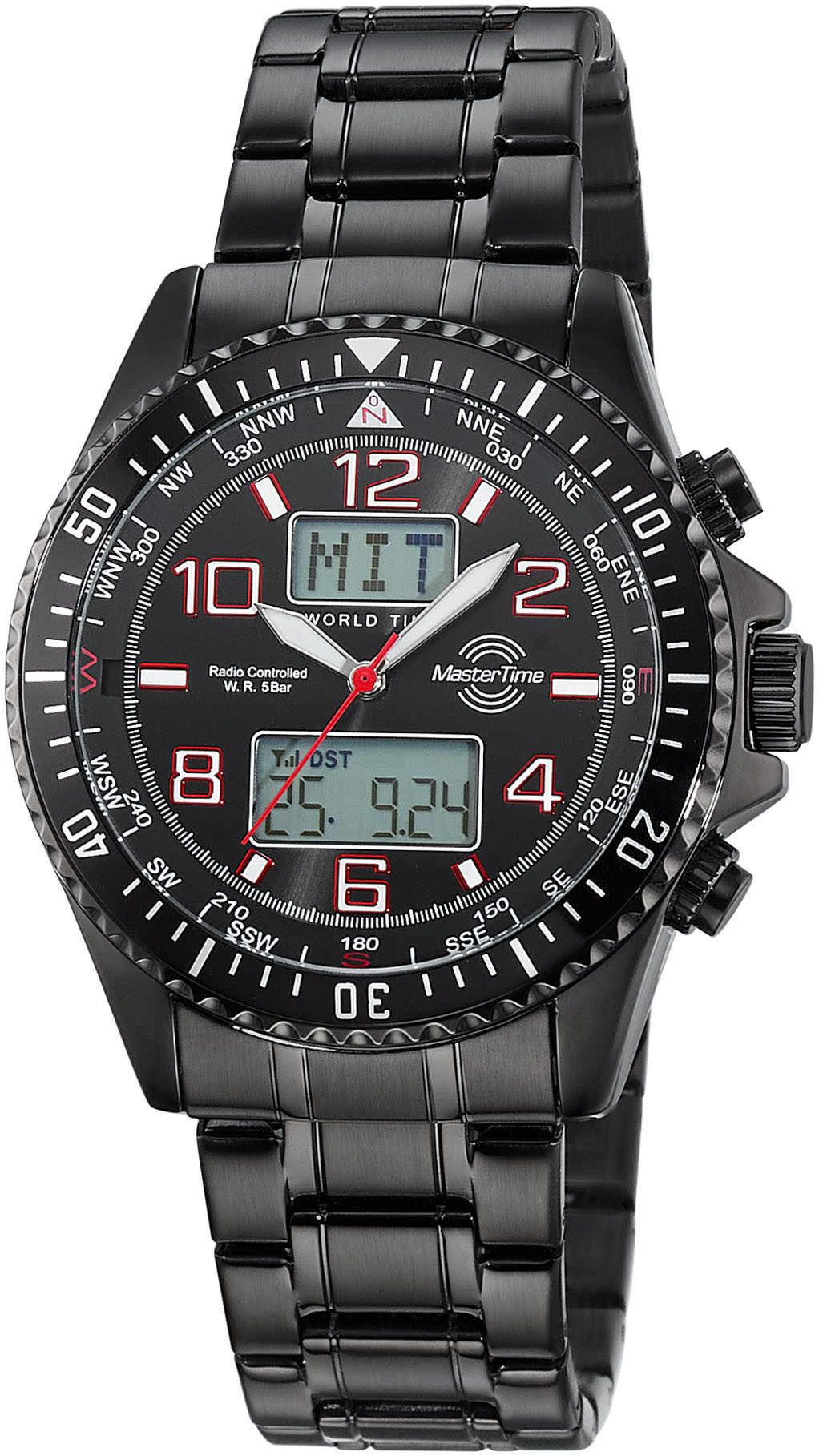 MASTER TIME Radiografische chronograaf Super Power Quartzhorloge, horloge, herrenuur, ook ideaal als cadeau (set, 2-delig, Met wisselband) heren