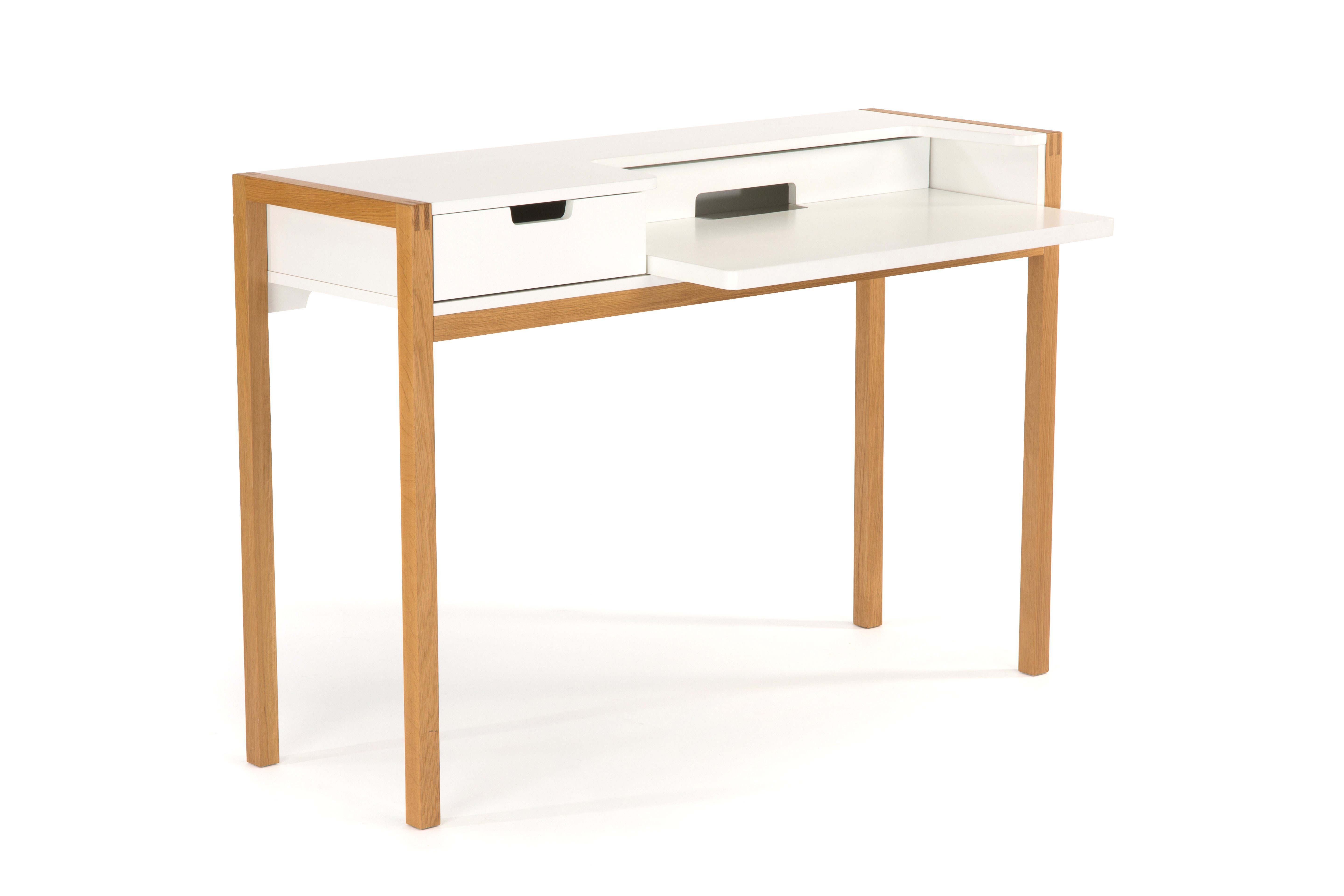 Woodman Bureau Farringdon scandinavisch design, thuiskantoor, praktisch uittrekbaar