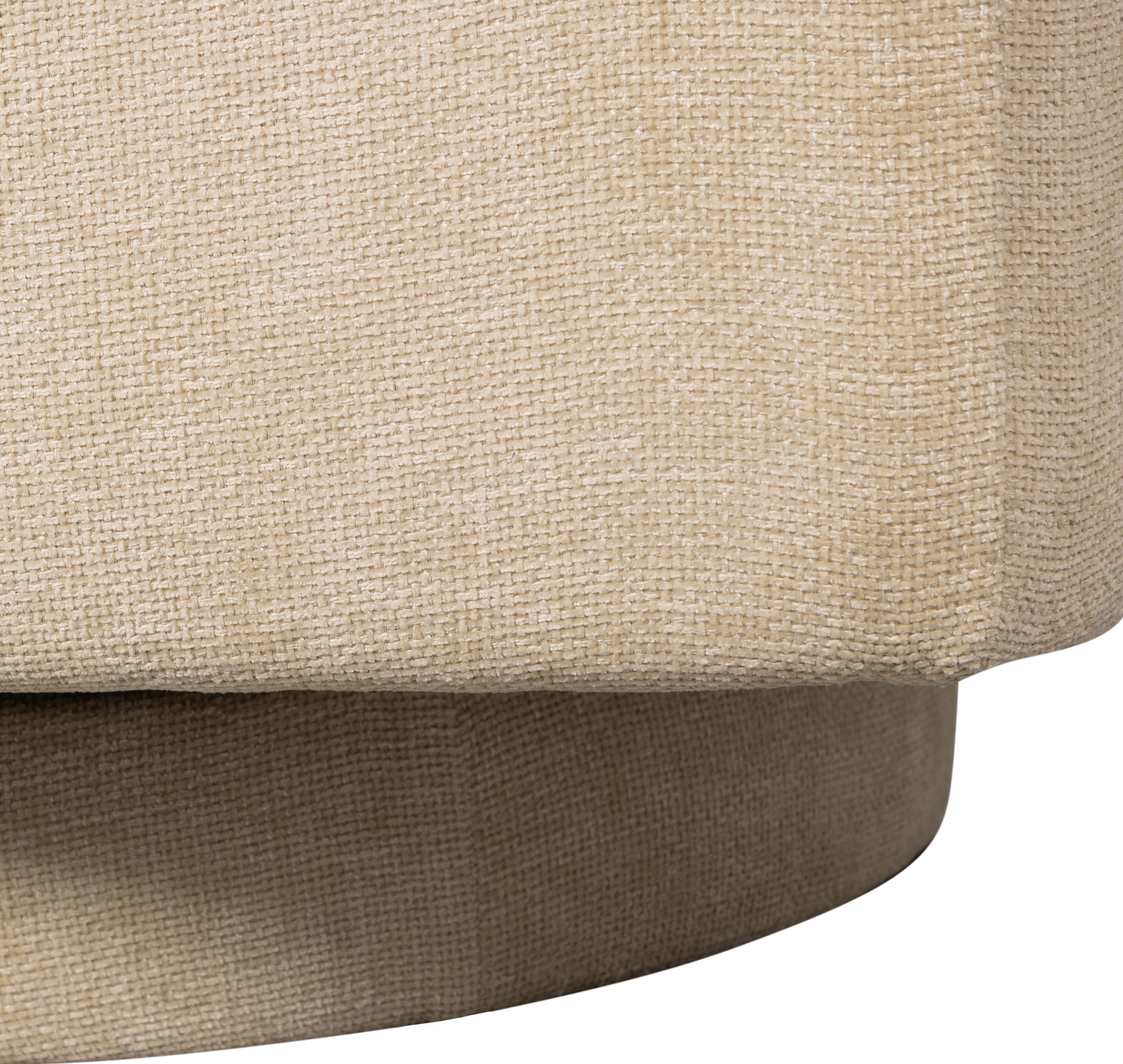 WOOOD Draaibare fauteuil OSCAR met zachte chenille bekleding, breedte 78 cm