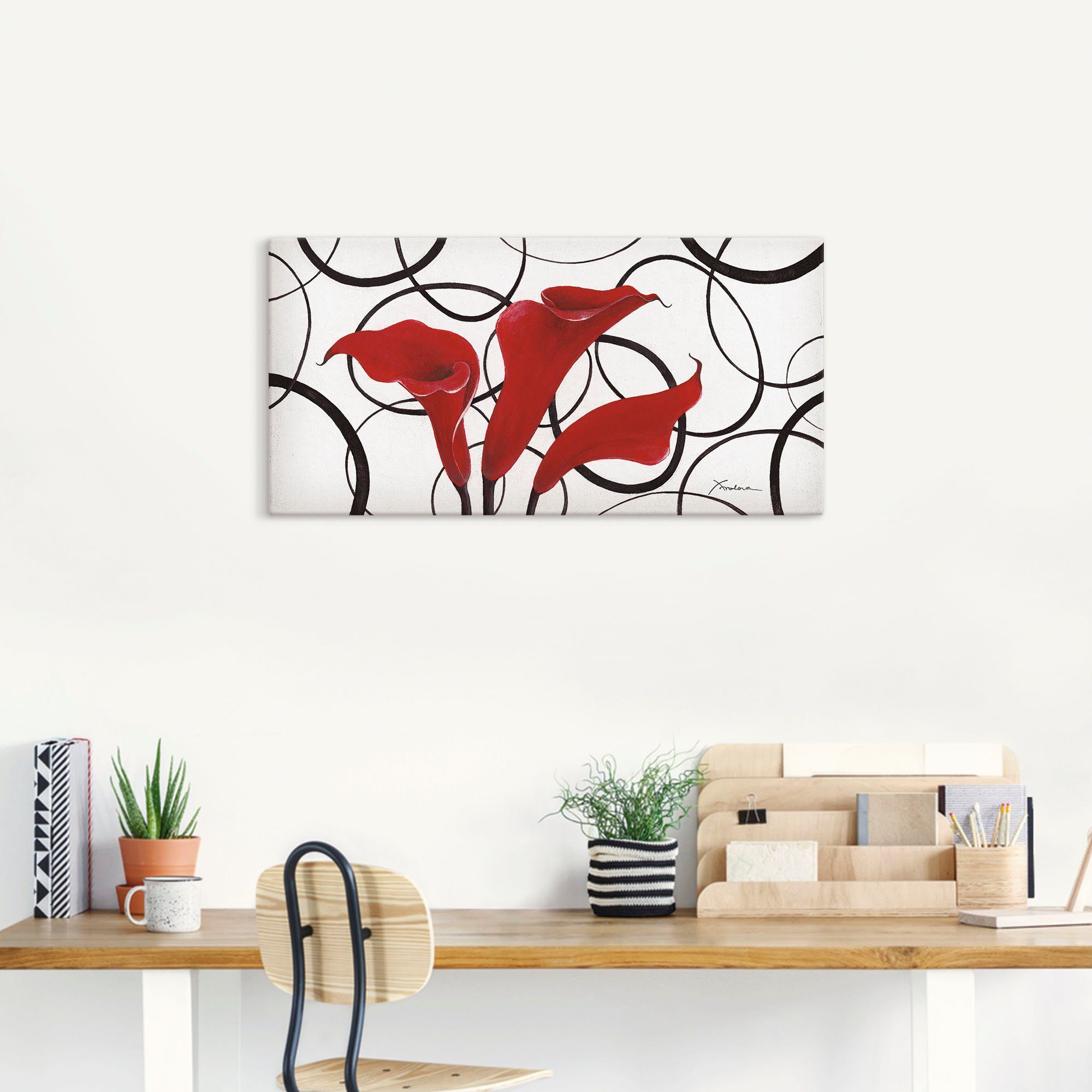 Artland Artprint Callas als artprint op linnen, muursticker in verschillende maten