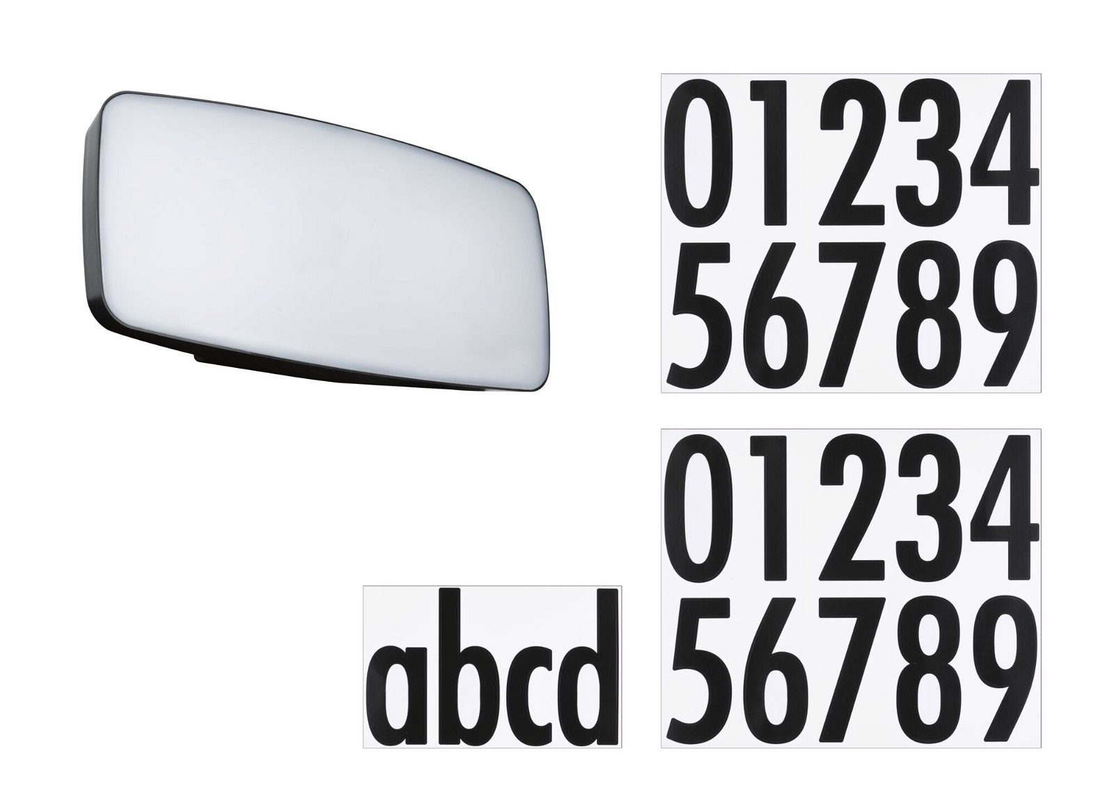 Paulmann Led-wandlamp voor buiten Huisnummerlamp IP44 276x73mm 6,5W 430lm 230V Antraciet Kunststof (1 stuk)
