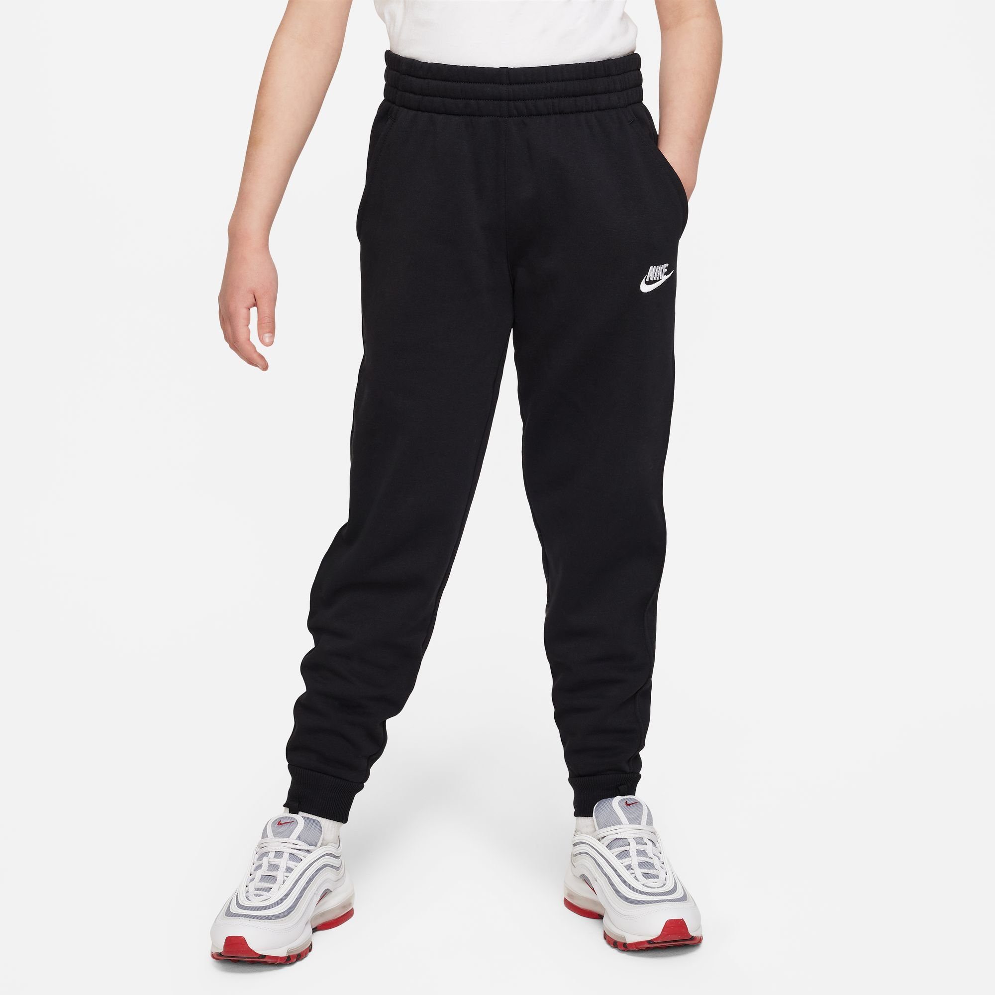 Nike Sportswear Joggingbroek CLUB FLEECE BIG KIDS' JOGGER PANTS meisjes broeken maat XS (122) zwart