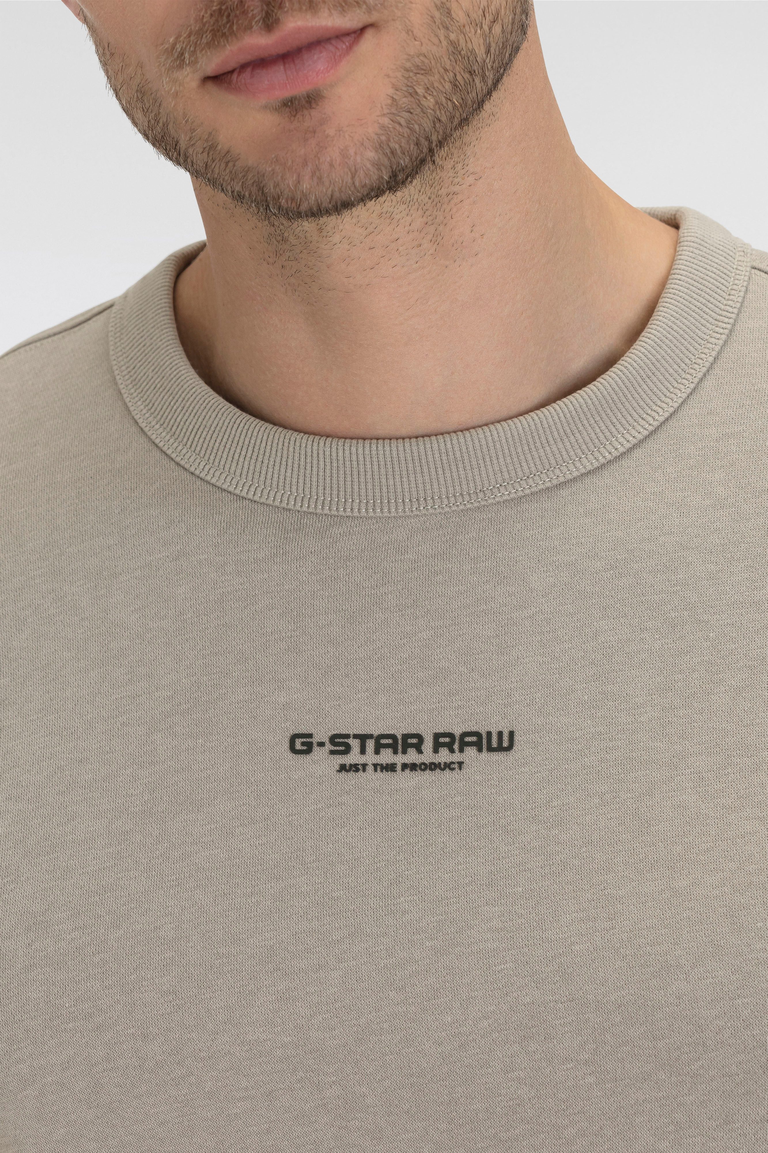 G-Star RAW Sweatshirt Center chest logo met logoprint voor