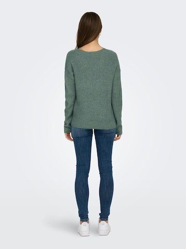Only Trui met V-hals ONLCAMILLA V-NECK L/S PULLOVER KNT NOOS