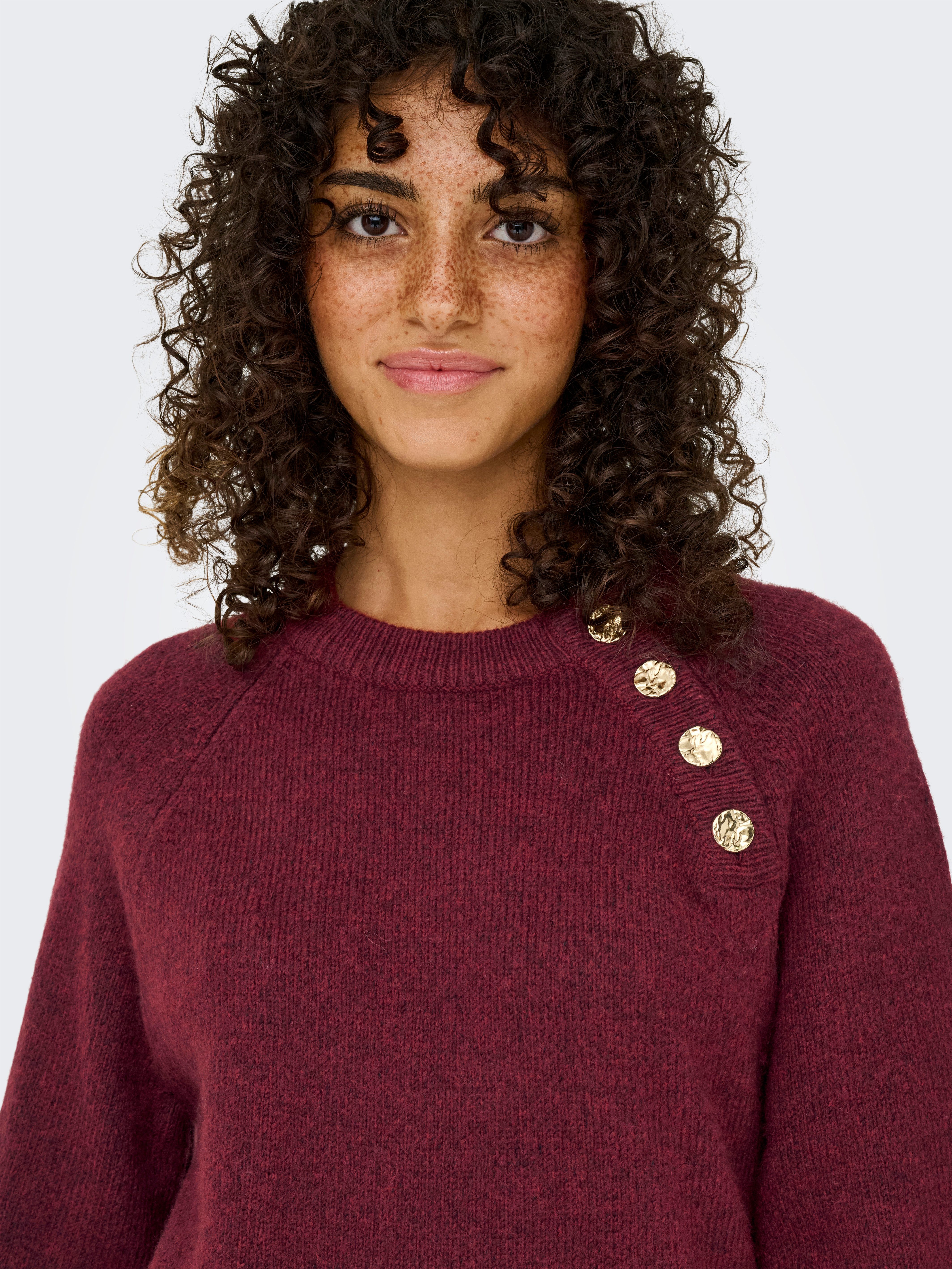 Only Midi-jurk ONLEMMA LIFE LS BUTTON ONEC DRESS CC KNT