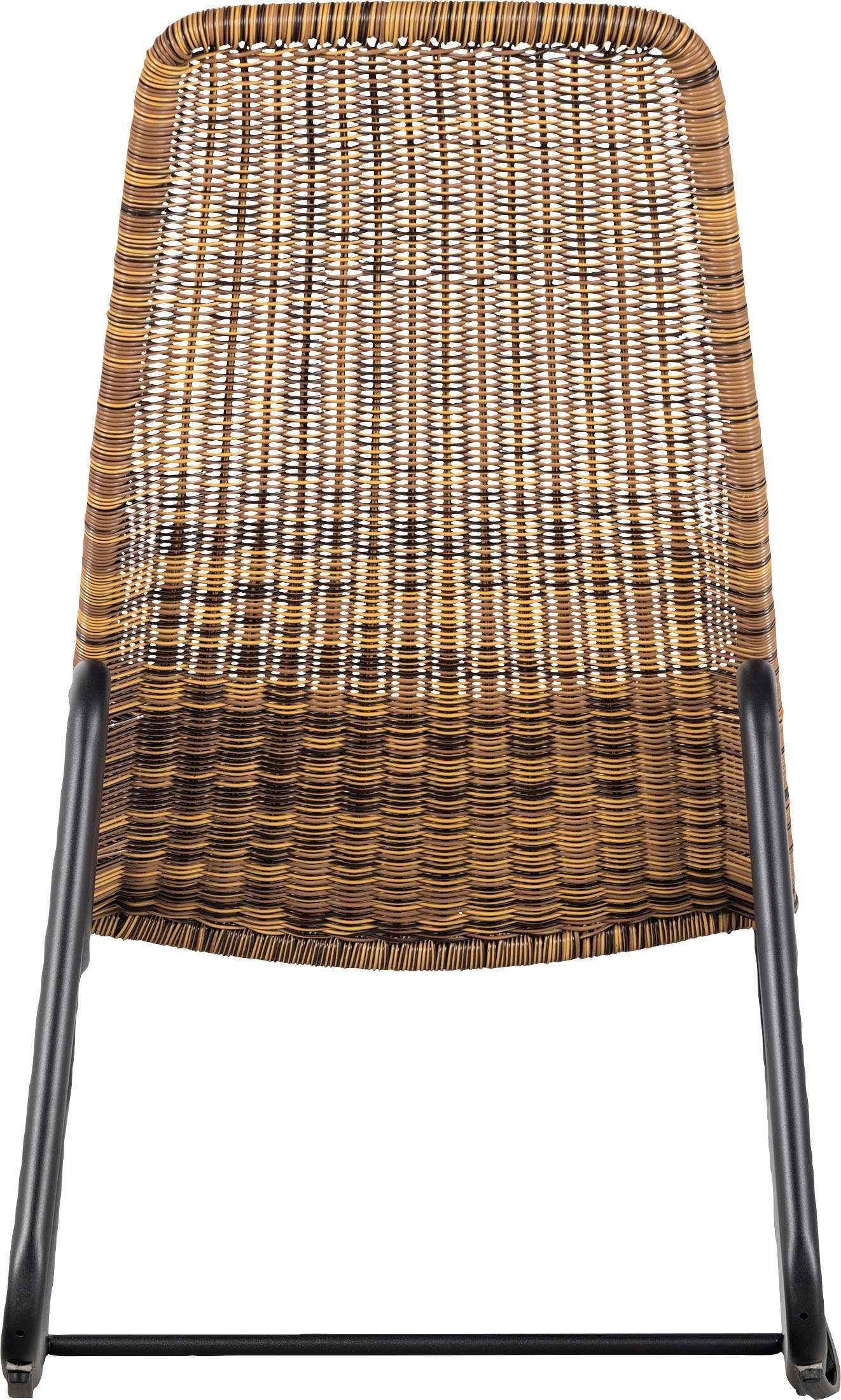 WOOOD Tuinstoel TOMS geschikt voor binnen- en buitenruimtes, h 97 cm x b 51 cm (1 stuk)