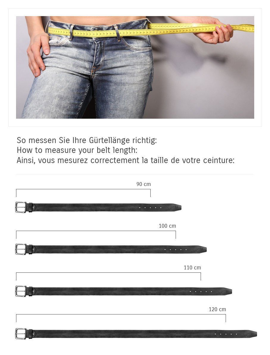 Bruno Banani Leren riem (1 stuk)
