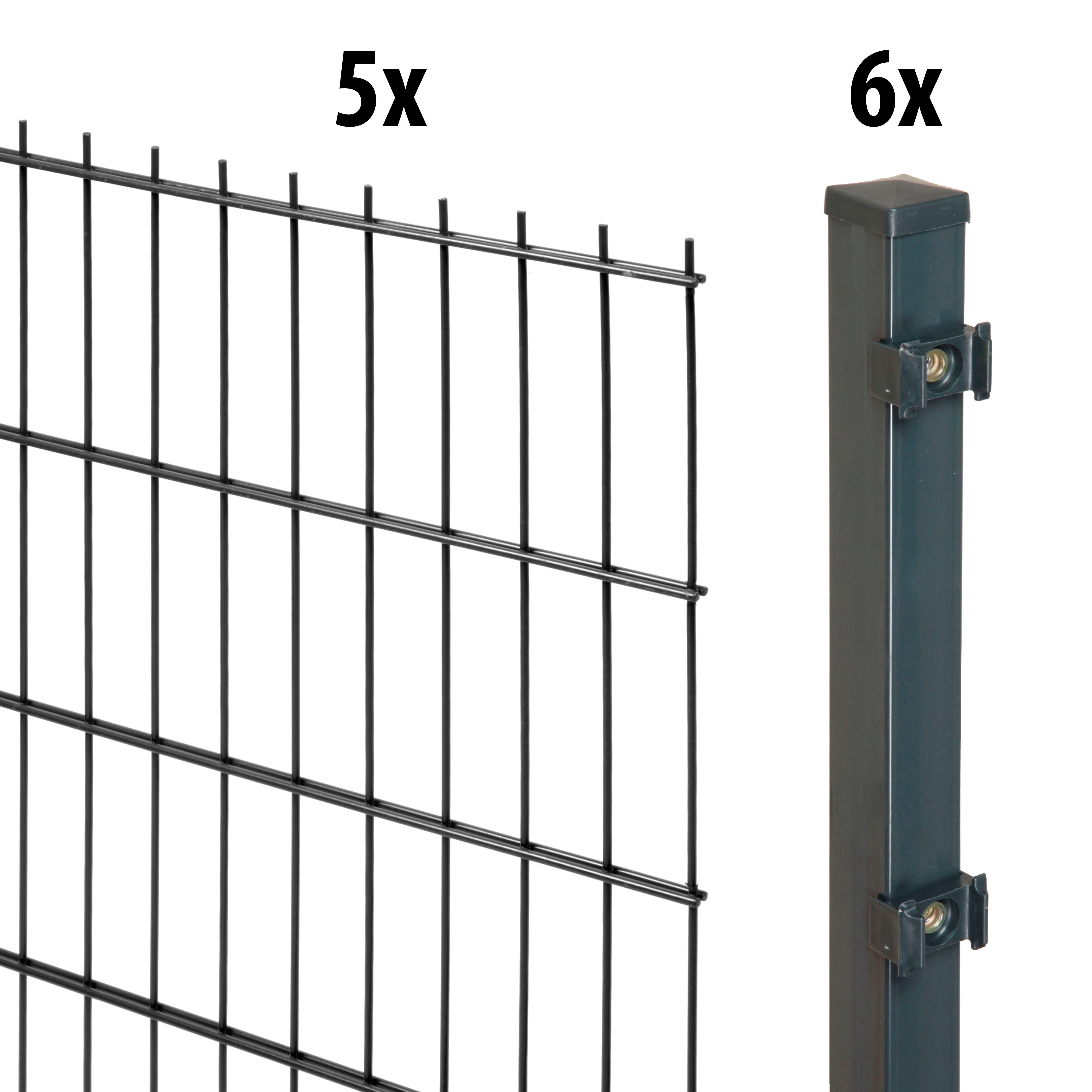 GARDEN 'N' MORE Dubbelstaafmat hekwerk Standaard hekken zwart