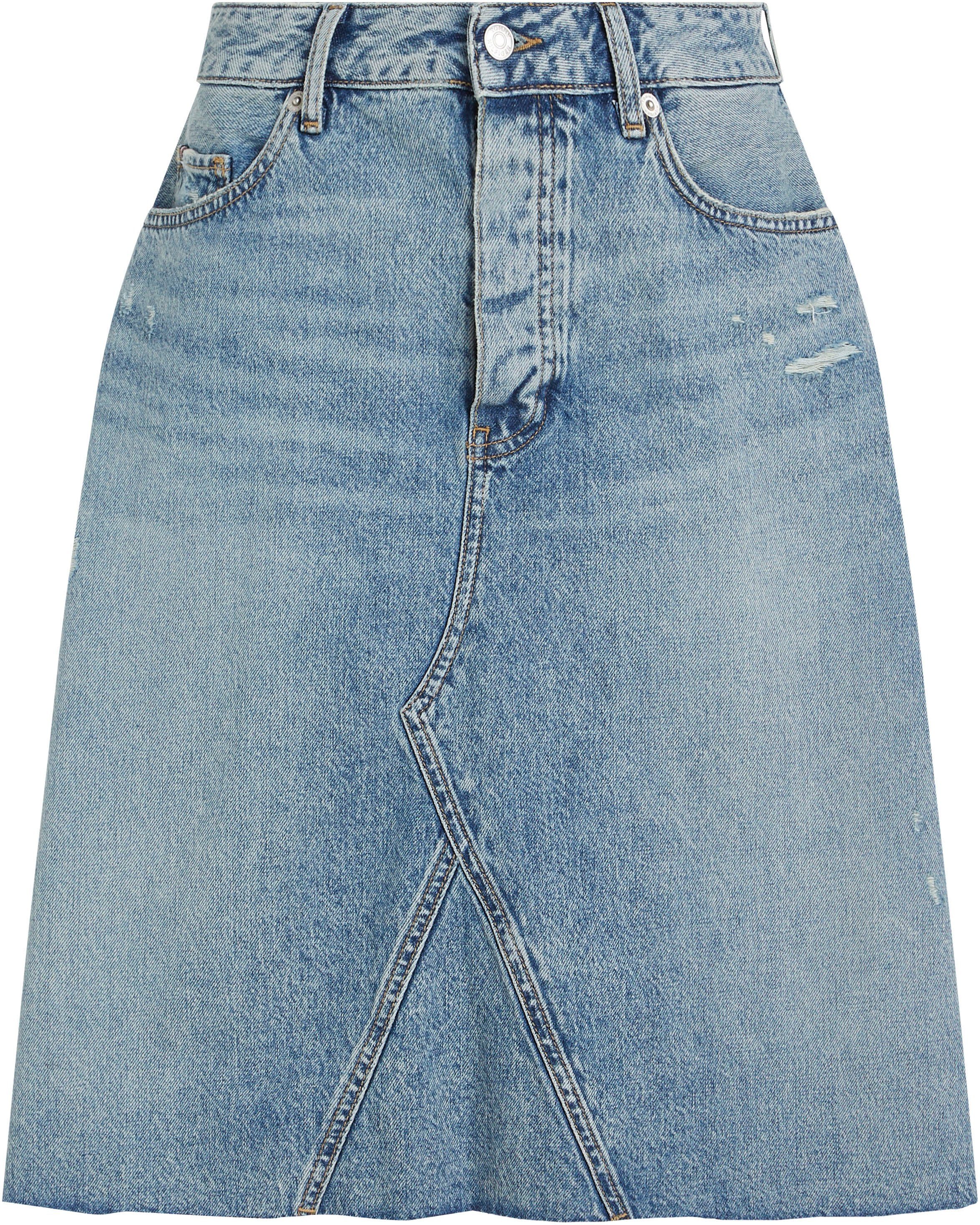 Tommy Hilfiger Jeans rok DNM RW RELAXED SKIRT MIO WRN