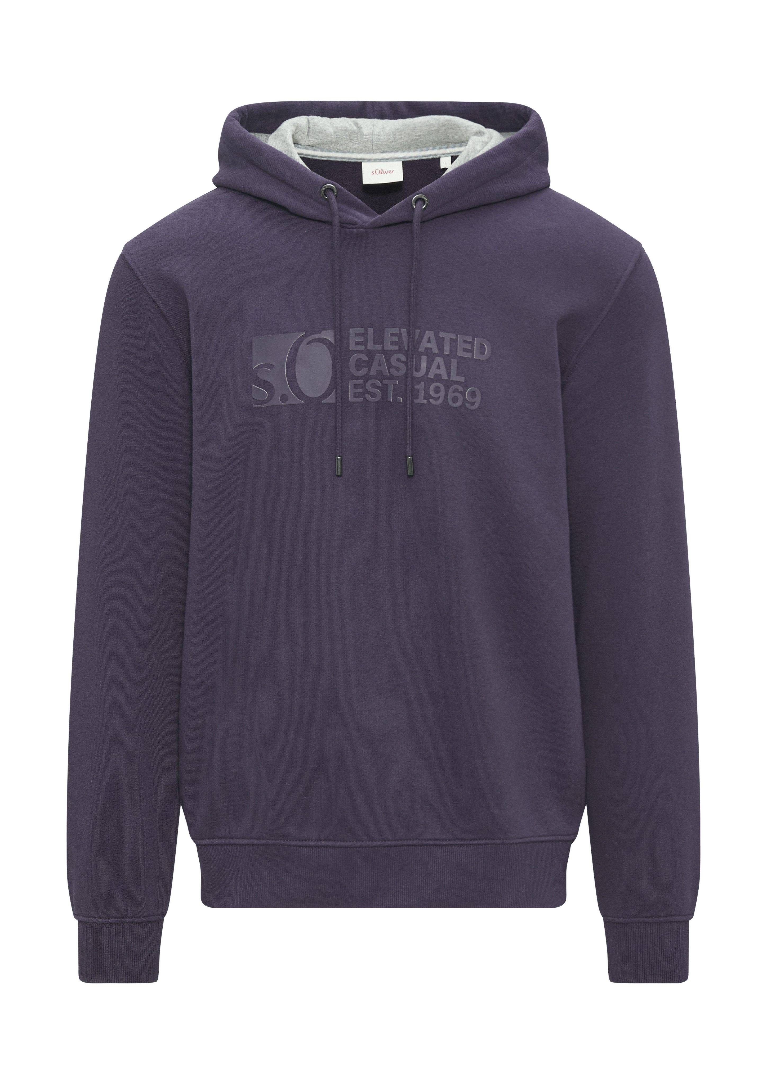s.Oliver Hoodie met frontprint