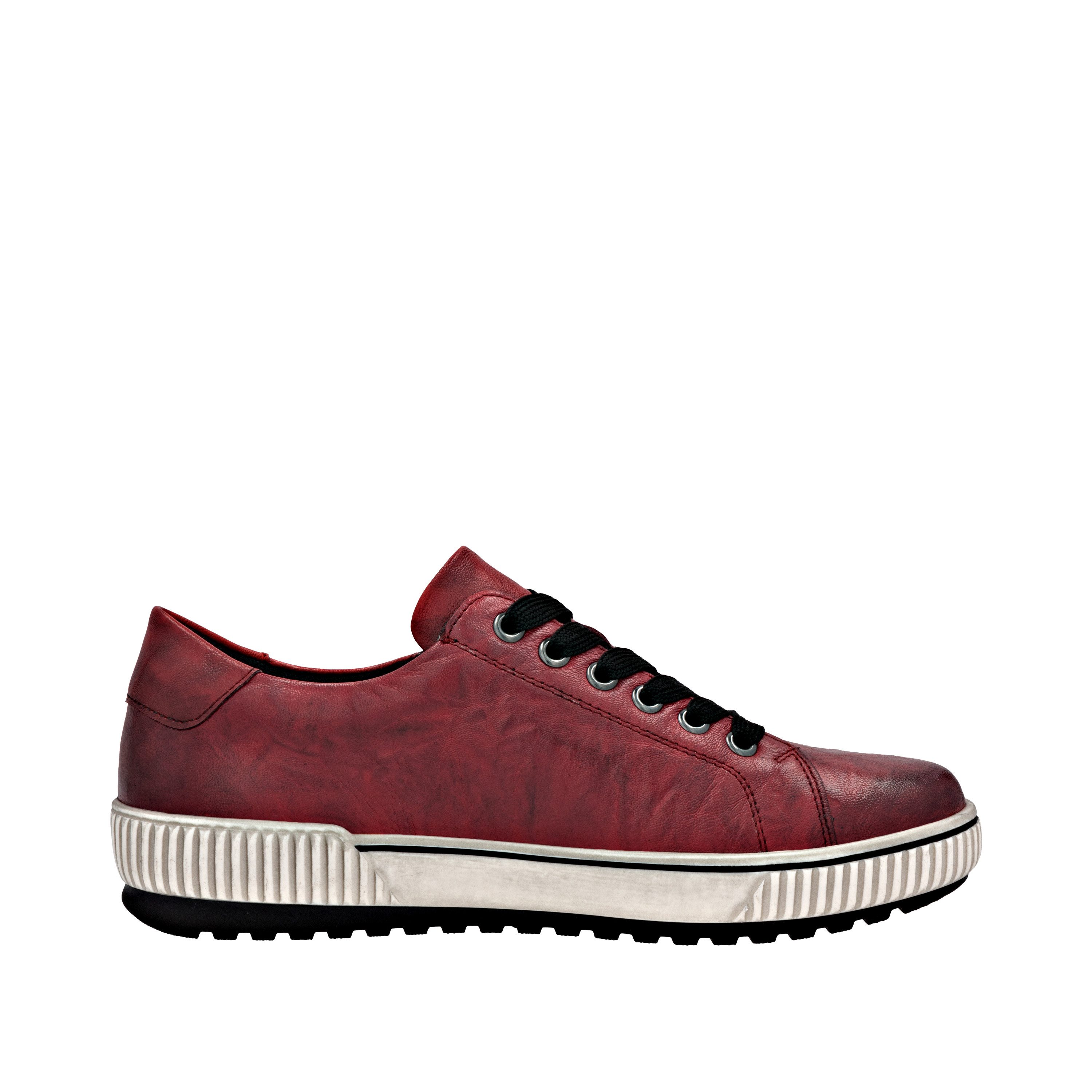 Remonte Plateausneakers vrijetijdsschoen, lage schoen, veterschoen met buitenrits