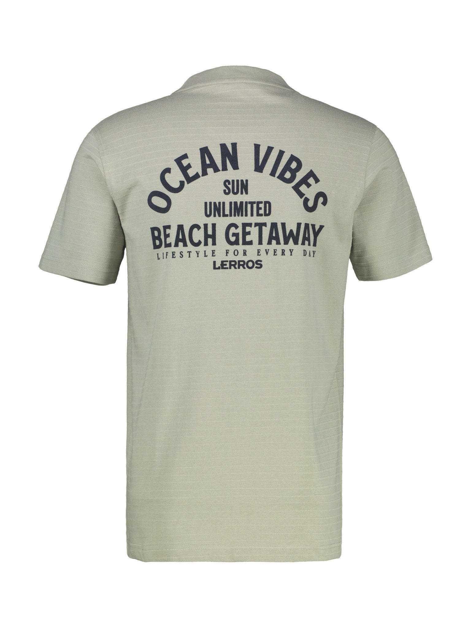Lerros T-shirt met voor- en achterkant print