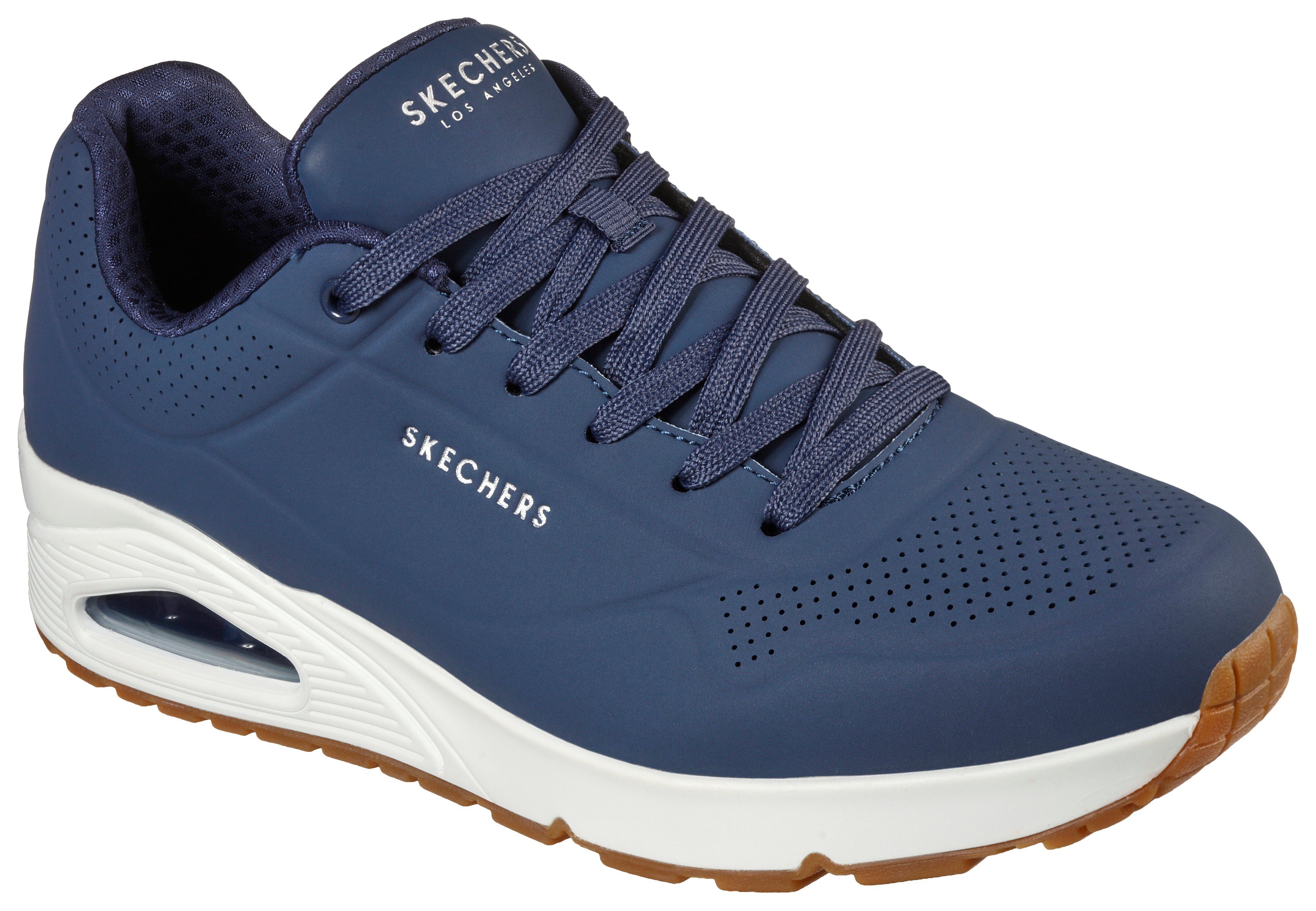 Skechers Sneakers Uno - Stand on Air Vrijetijdsschoen, lage schoen, veterschoen met air-cooled memory foam
