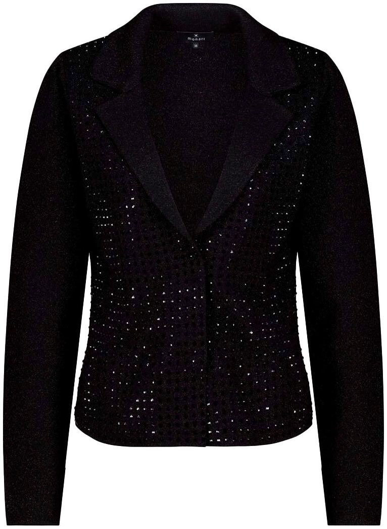 Monari Vest Jas gebreide blazer met nagels