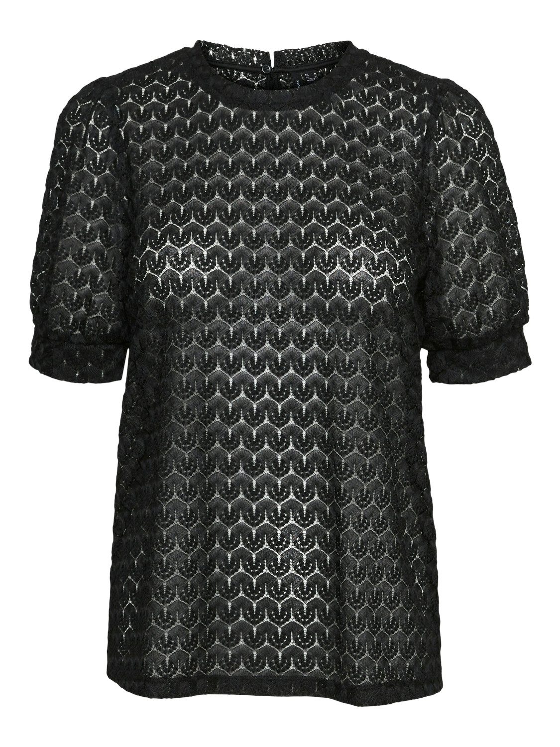 Vero Moda Shirt VMBECCA LACE SS O-NECK TOP JRS GA NOOS
