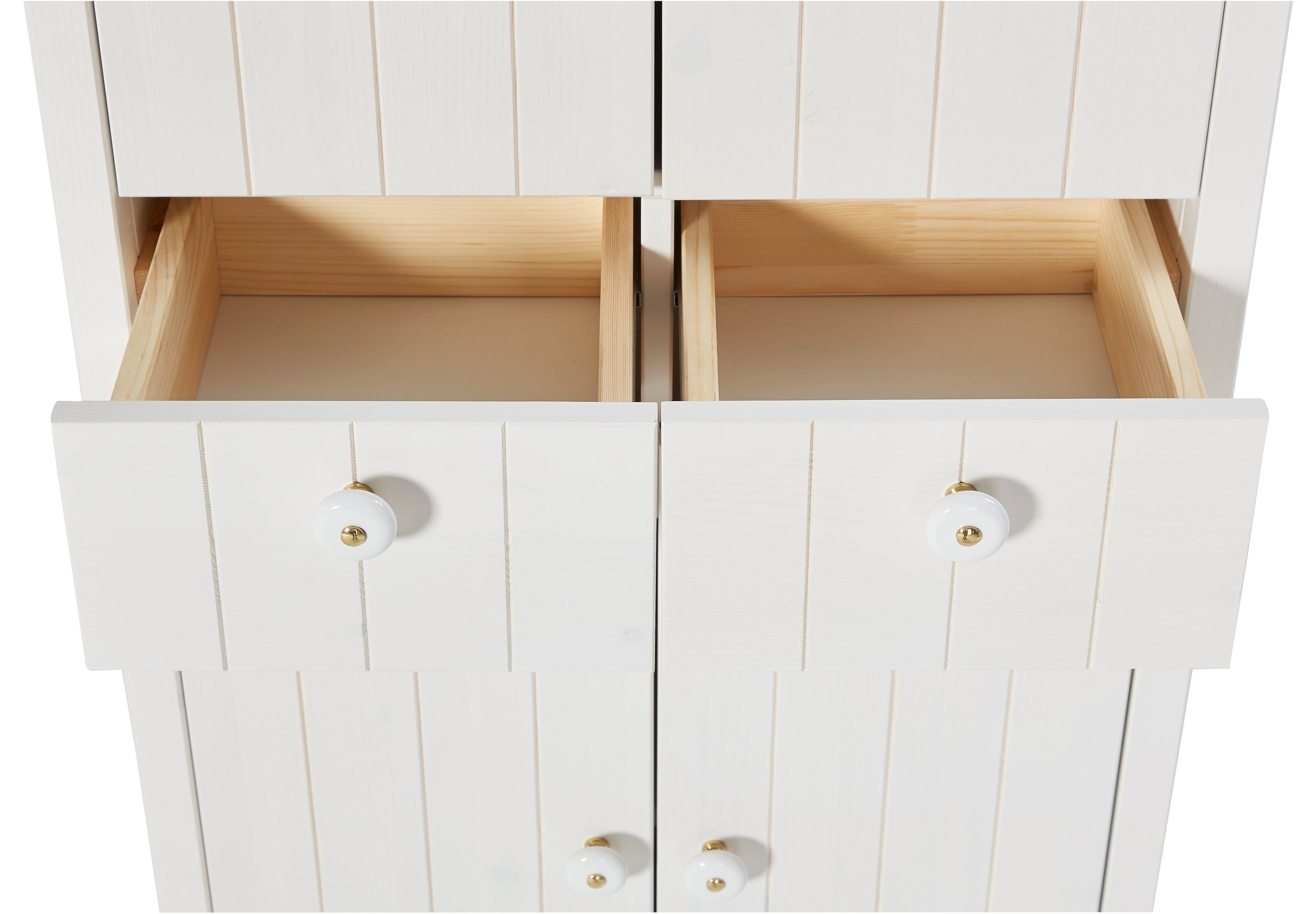 Home affaire Hoge kast TINA Badkamermeubel, kast, breedte 57 cm, massief hout