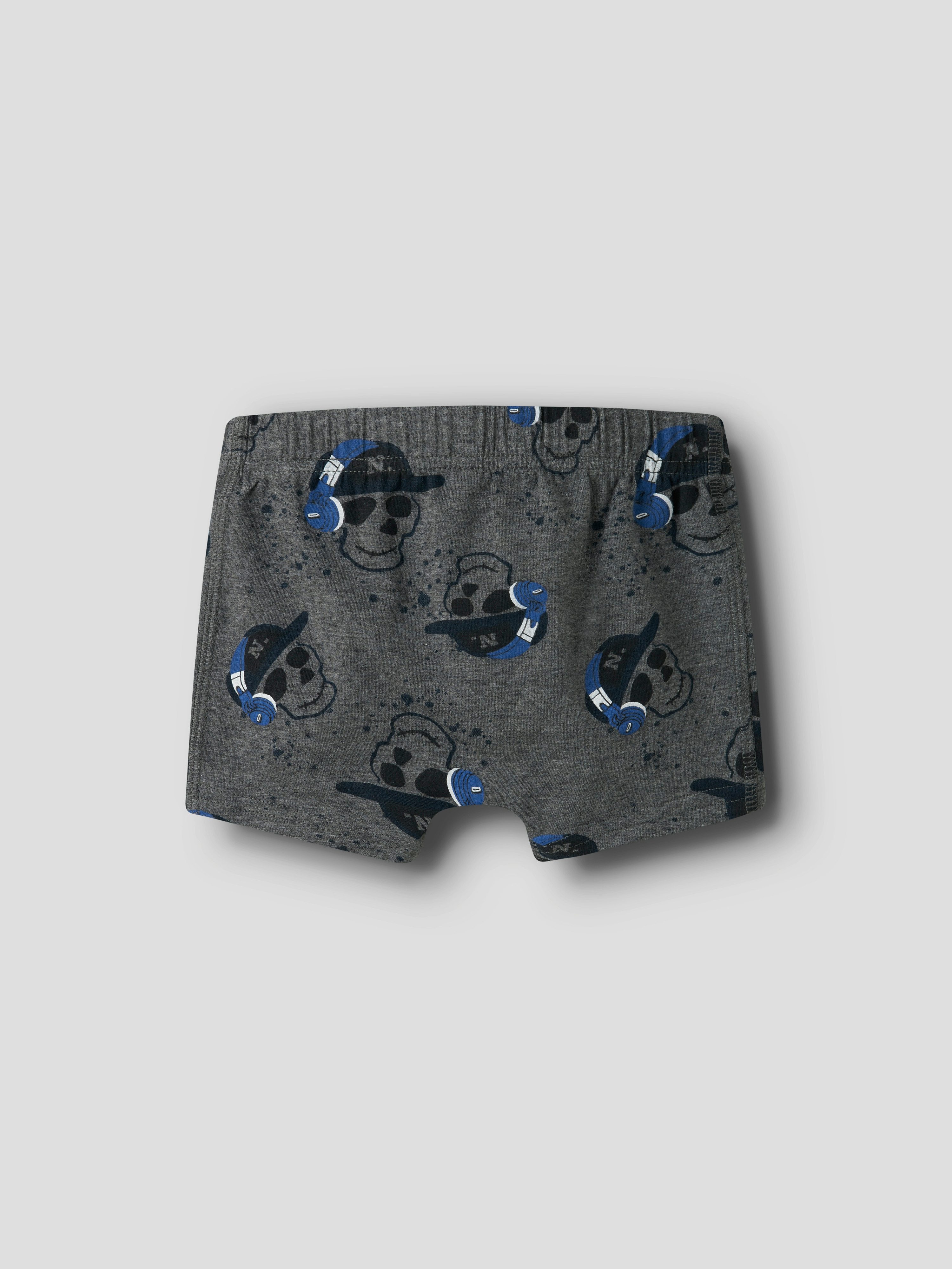 Name It Trunk NMMTIGHTS 3P DARK GREY MEL SKULL NOOS (set, 3 stuks)