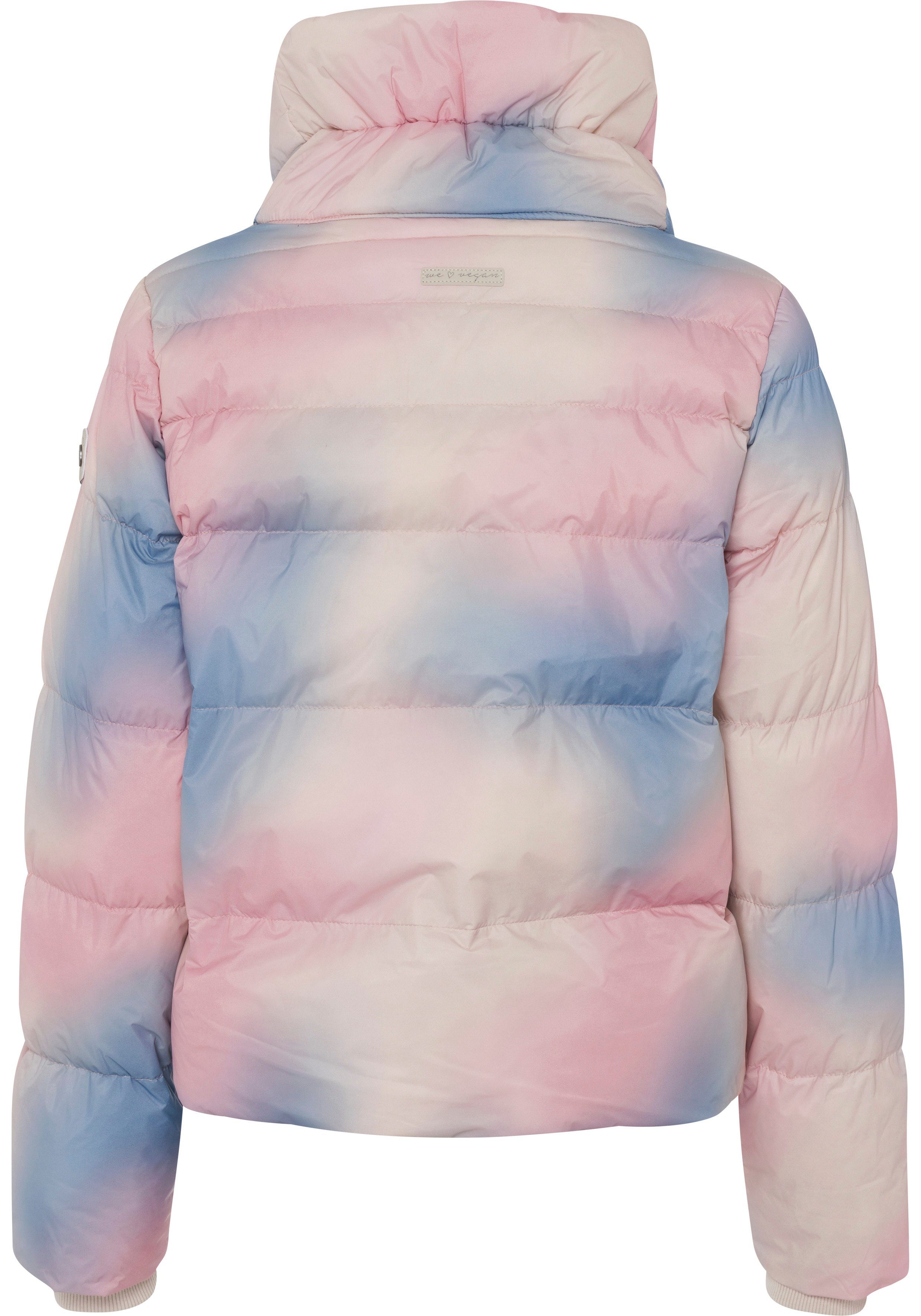 Ragwear Gewatteerde jas LUNIS OMBRE in veelkleurig batik design