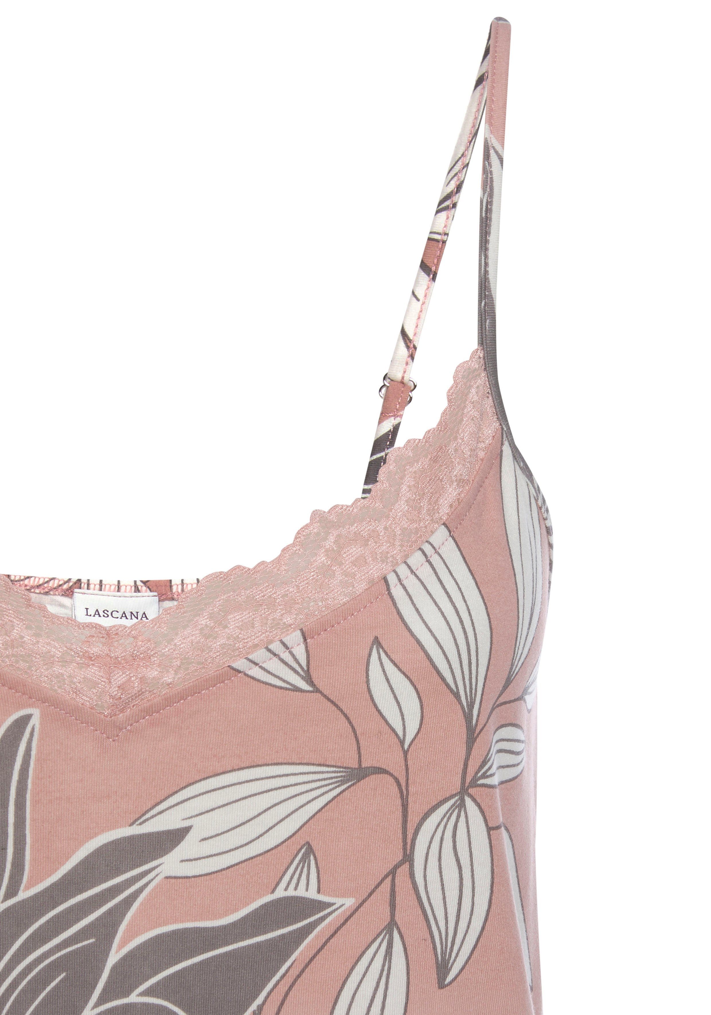 Lascana Negligé met bloemenprint