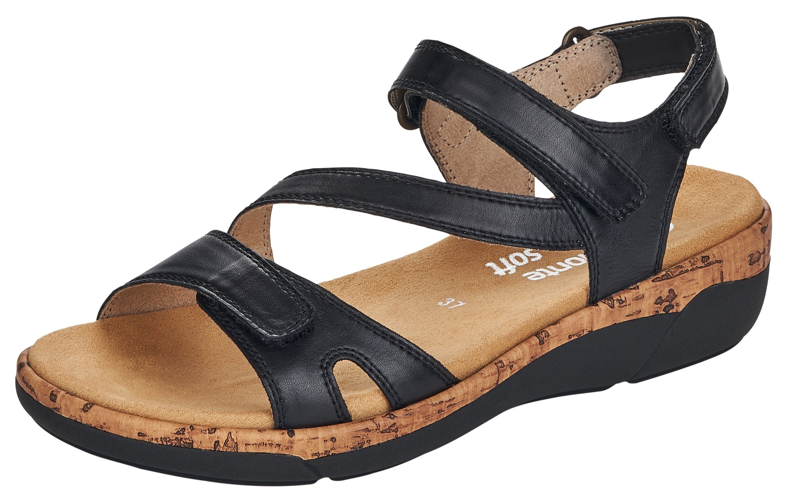 Remonte Sandalen zomerschoen, sandaal, sleehak, in sportieve look