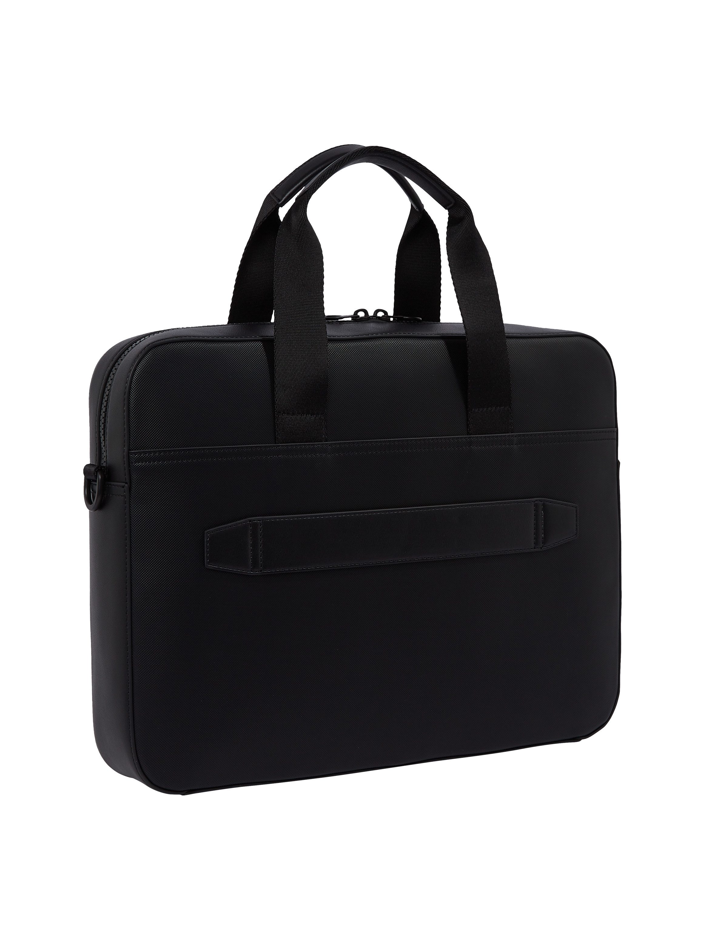 Tommy Hilfiger Laptoptas TH FOUNDATION COMPUTER BAG , unisex werktas, schoudertas, handtas, gekleurde details