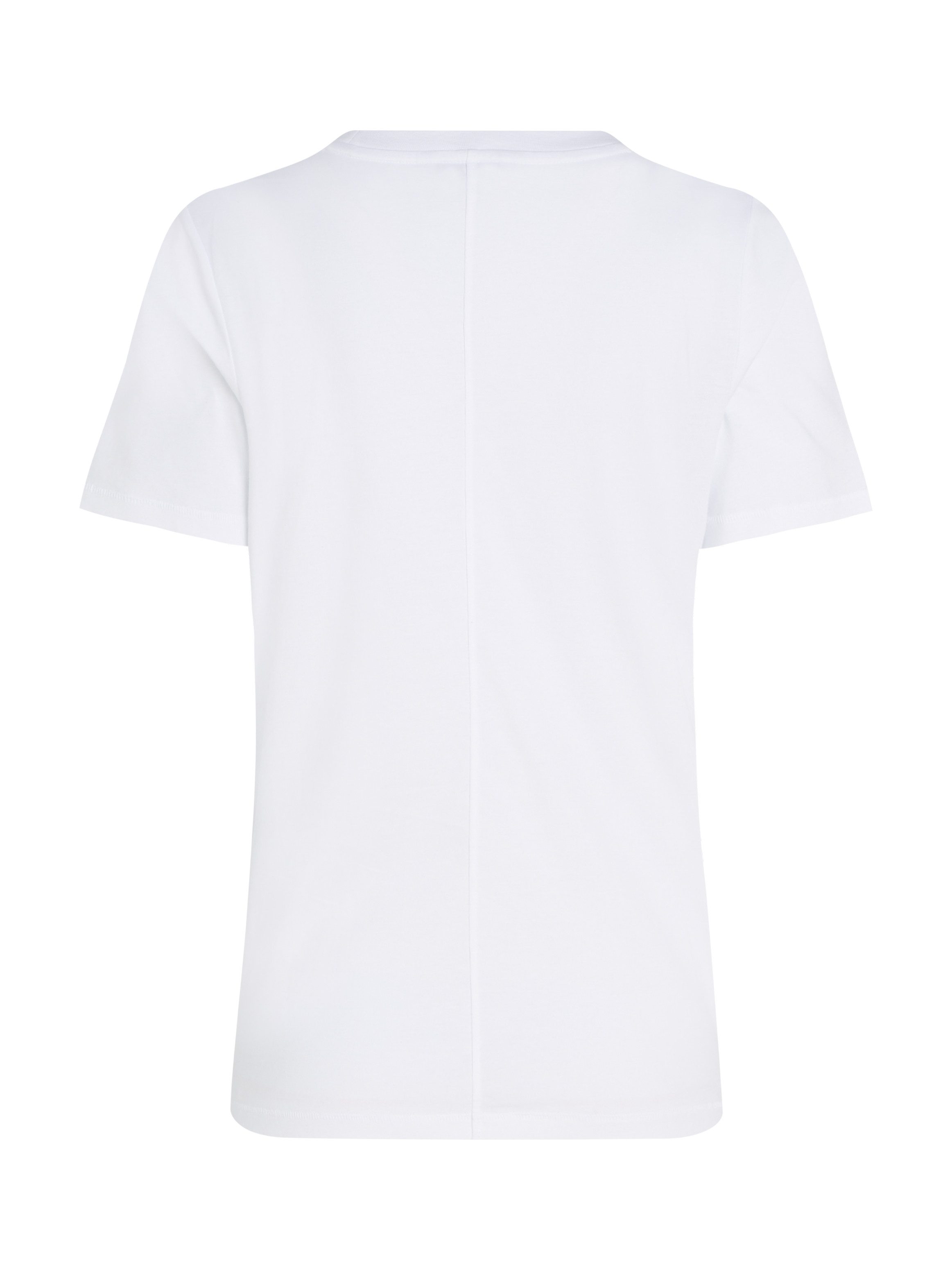 Tommy Hilfiger Shirt met korte mouwen REG SCRIPT C-NK SS met script-logo-opschrift