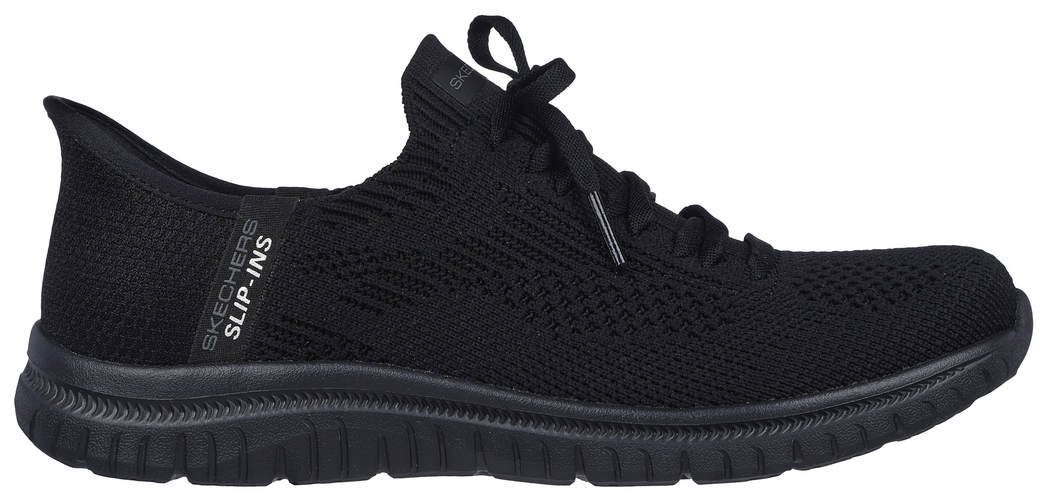 Skechers Slip-on sneakers VIRTUE-DIVINITY Instapschoen, slipper, vrijetijdsschoen met sierveters, om in te stappen