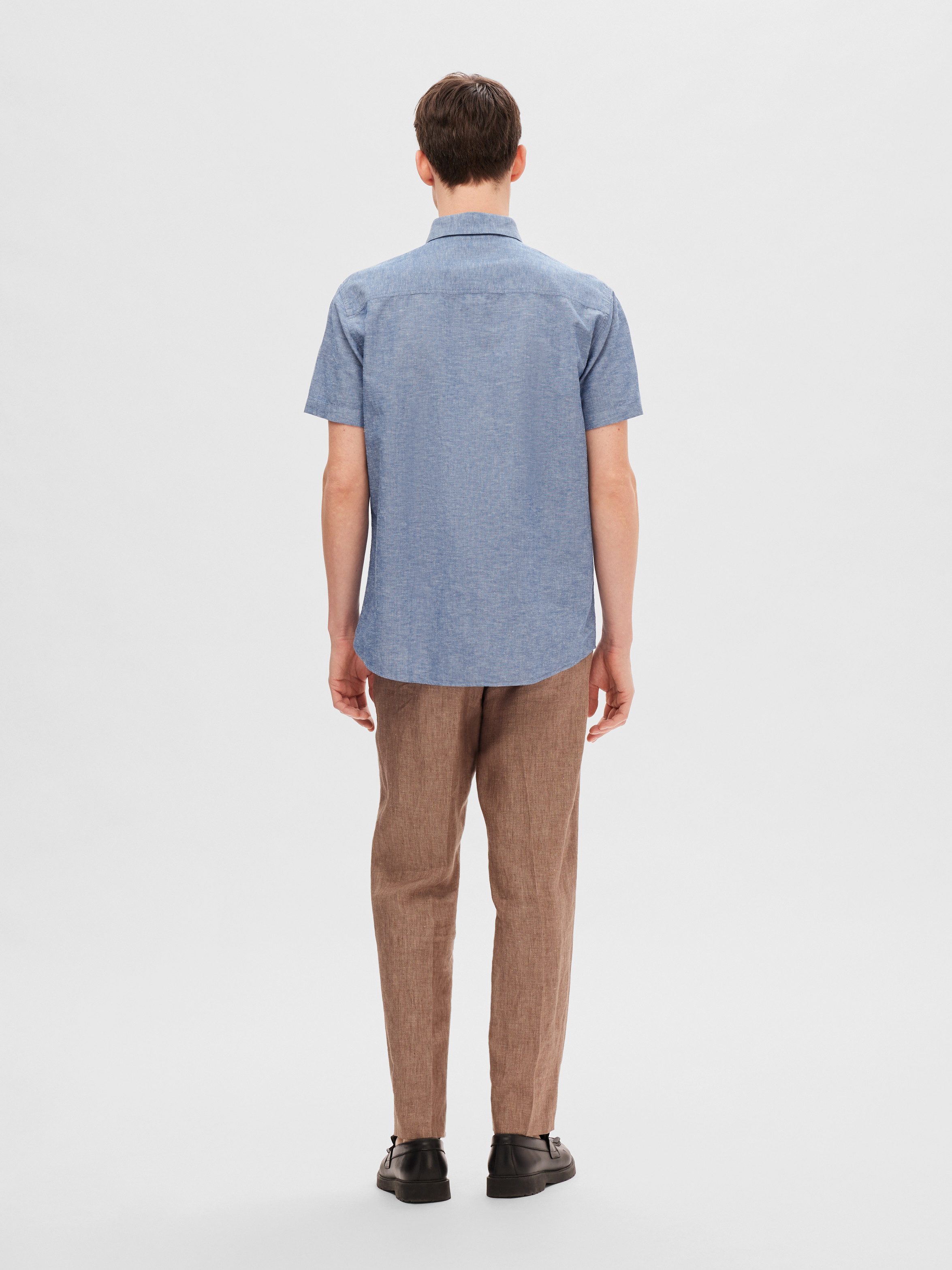 SELECTED HOMME Overhemd met korte mouwen SLHREG-SUN SHIRT SS NOOS