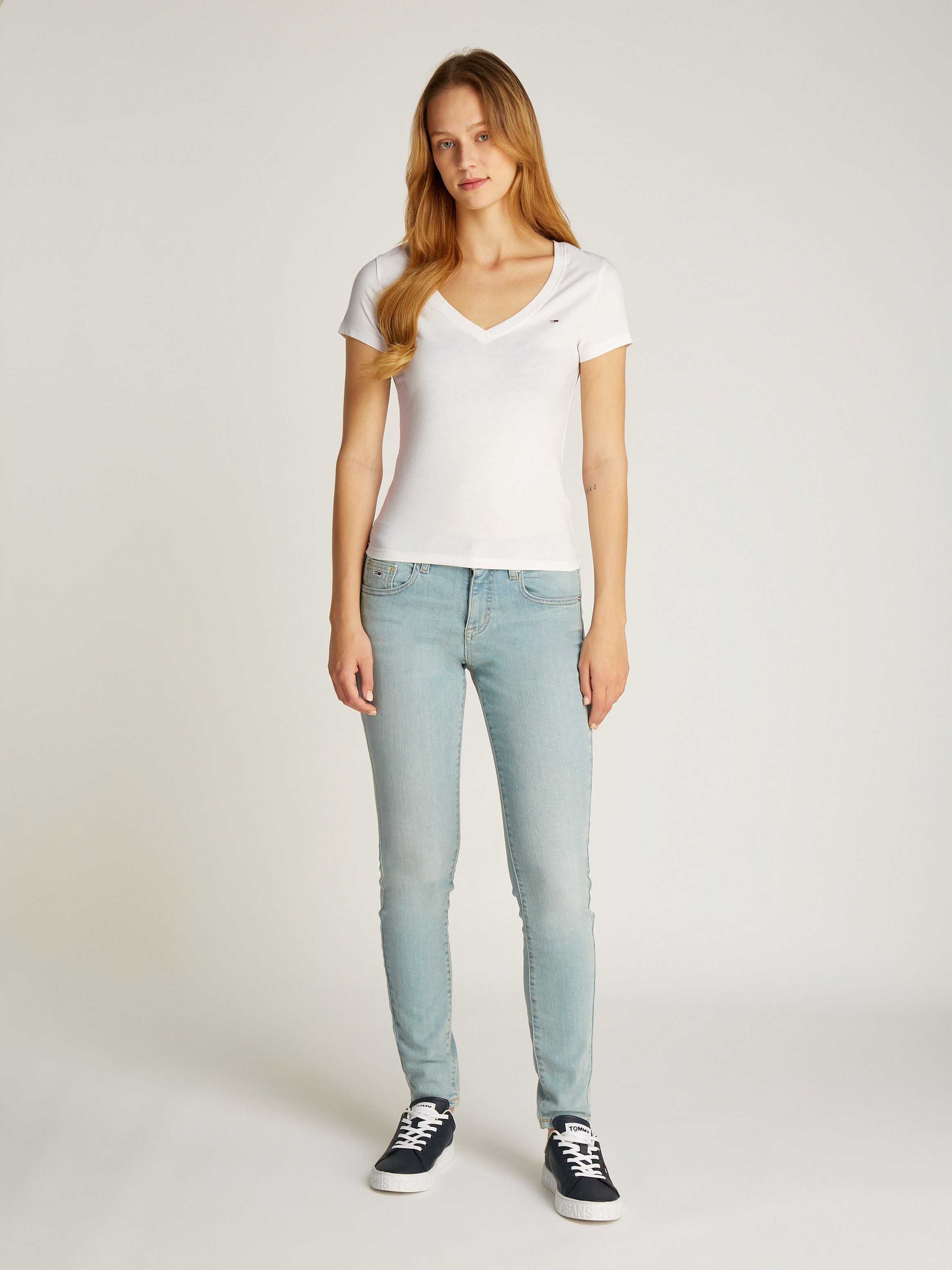 TOMMY JEANS T-shirt TJW 2PACK V-NECK TEE (set, 2-delig, 2 stuks)