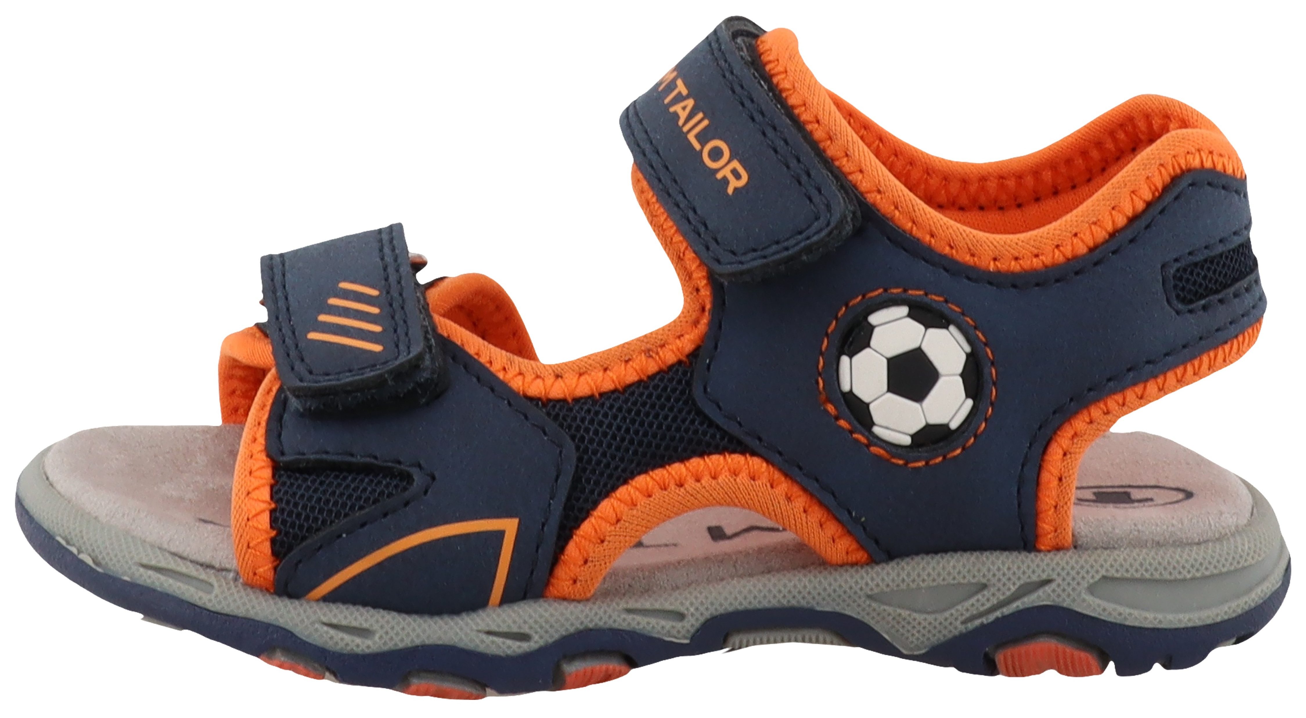 Tom Tailor Sandalen , klittenbandschoen, zomerschoen, trekking schoen met voetbalmotief