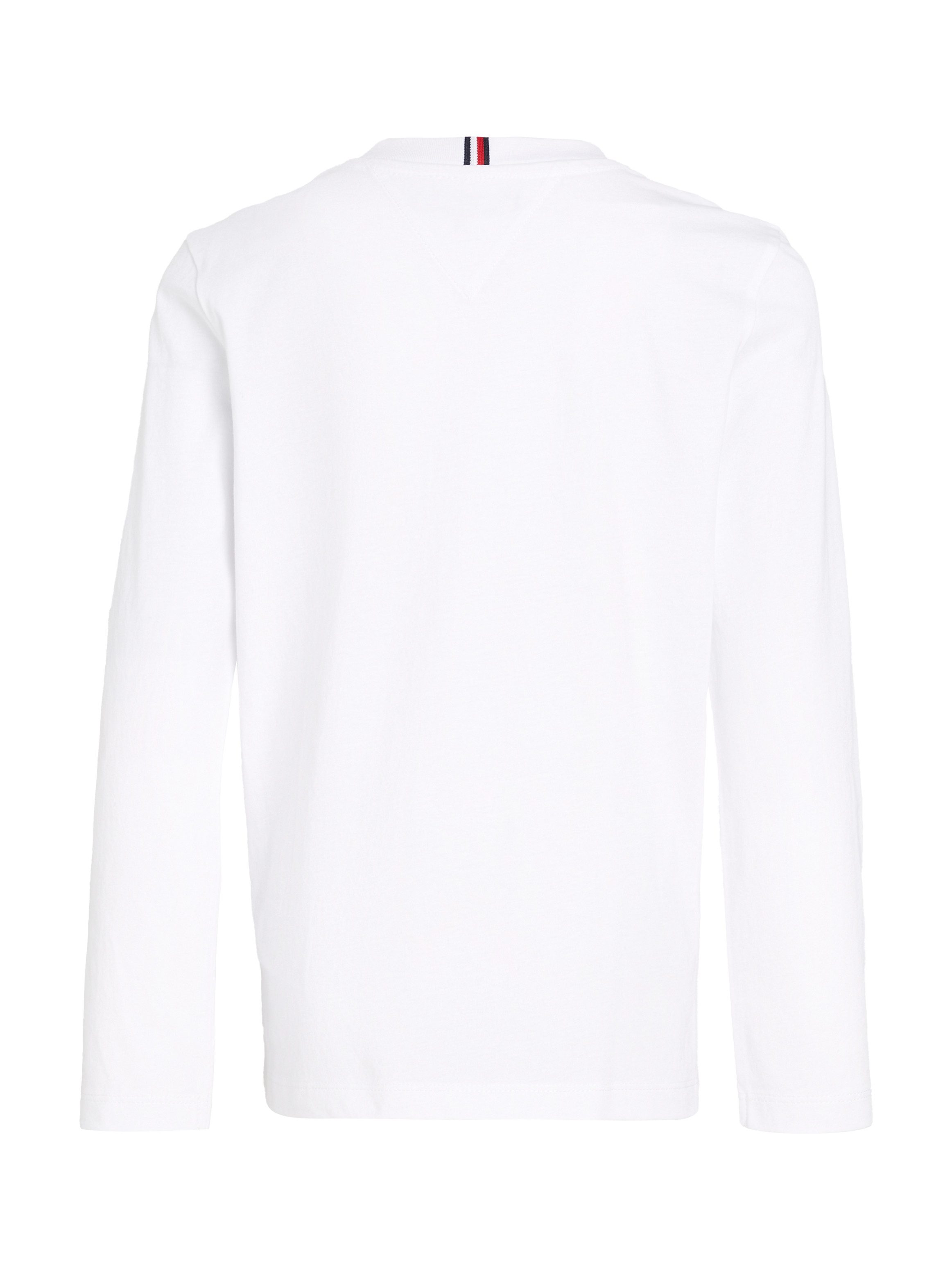 Tommy Hilfiger Shirt met lange mouwen MONOTYPE FLOCK REGULAR TEE LS Kinderen tot 16 jaar met logo-opdruk