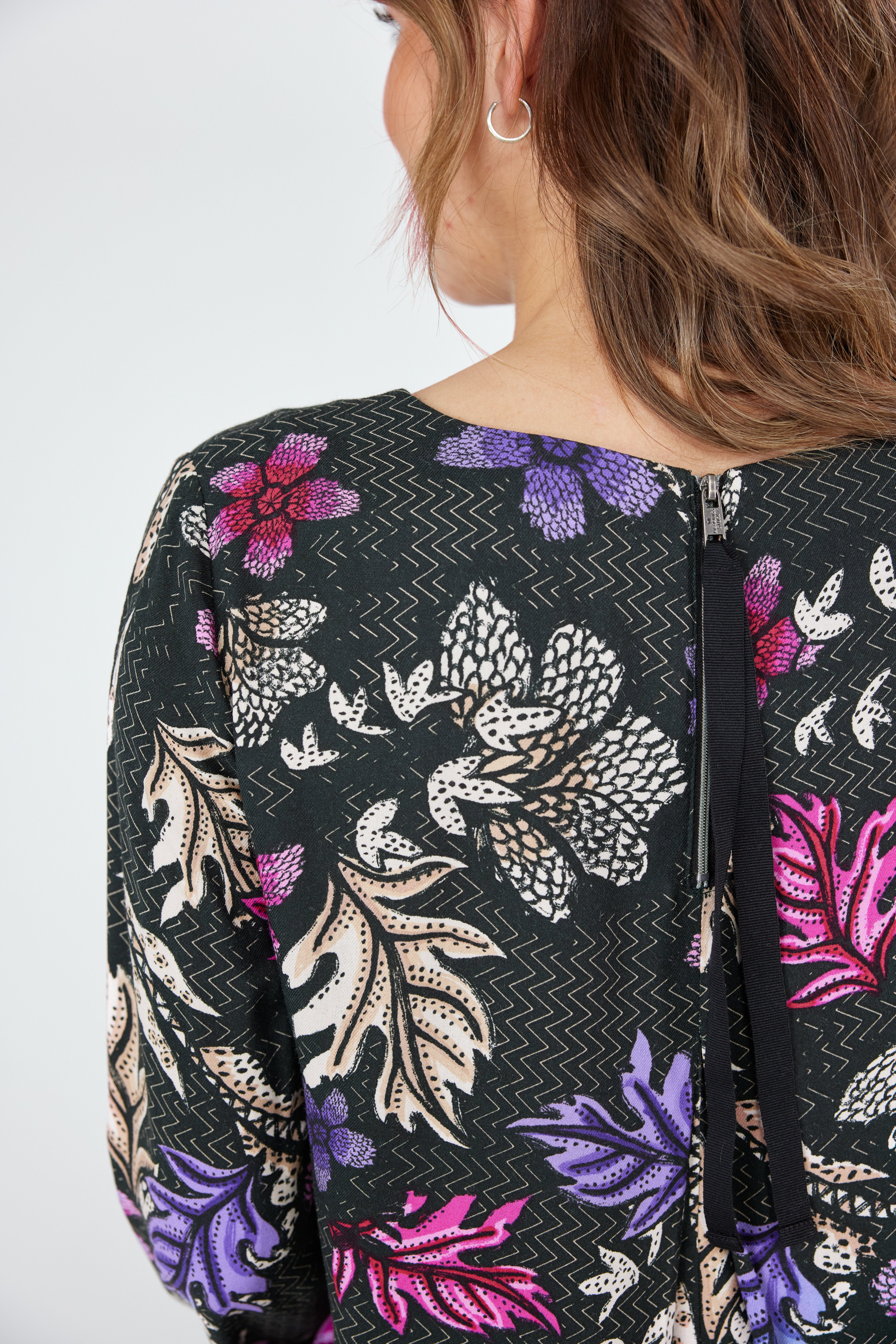 Lieblingsstück Blouse zonder sluiting OnellaL met bloemenprint all-over