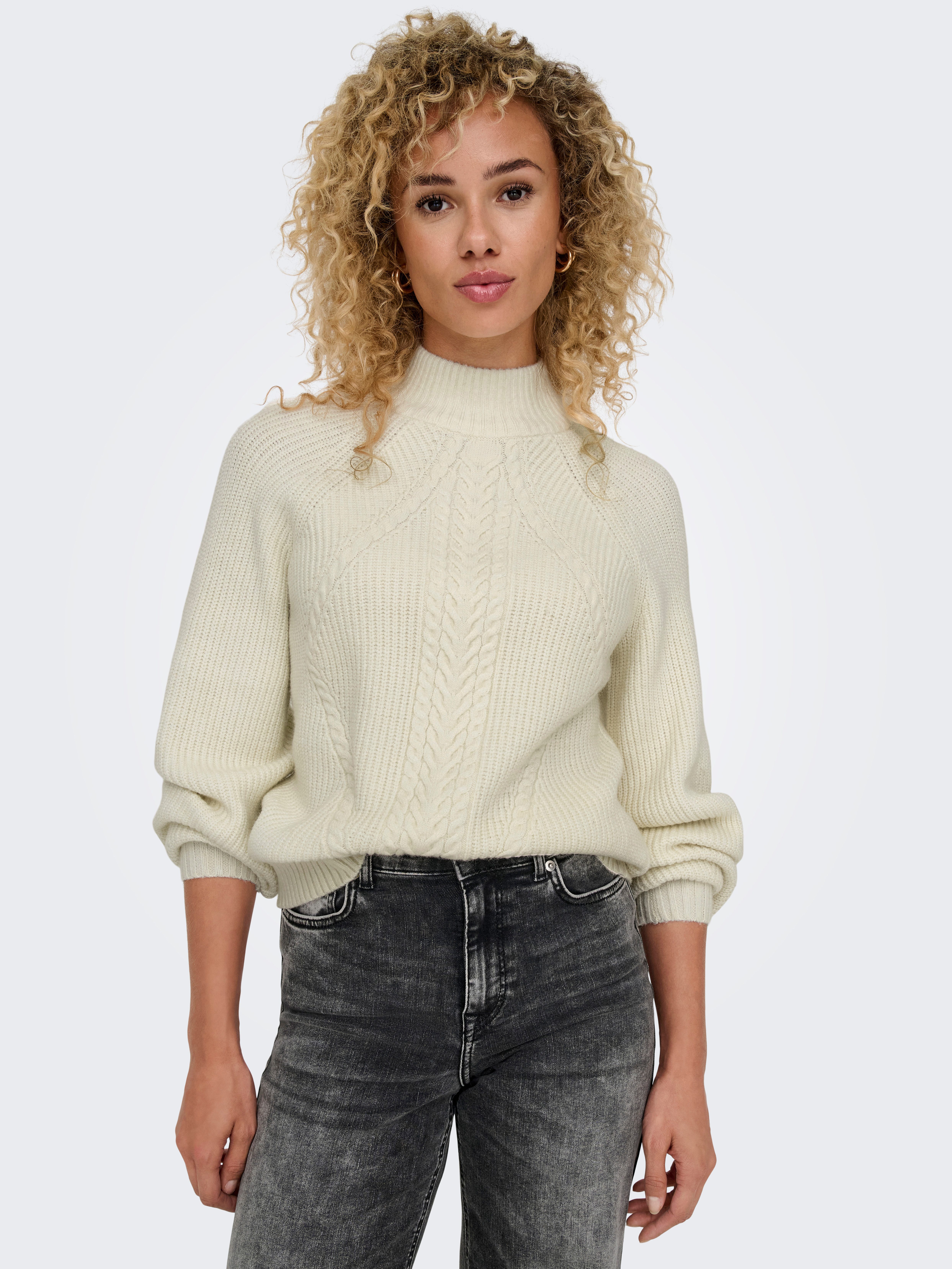 Only Trui met staande kraag ONLKATIA LS DETAIL HIGHNECK CC KNT