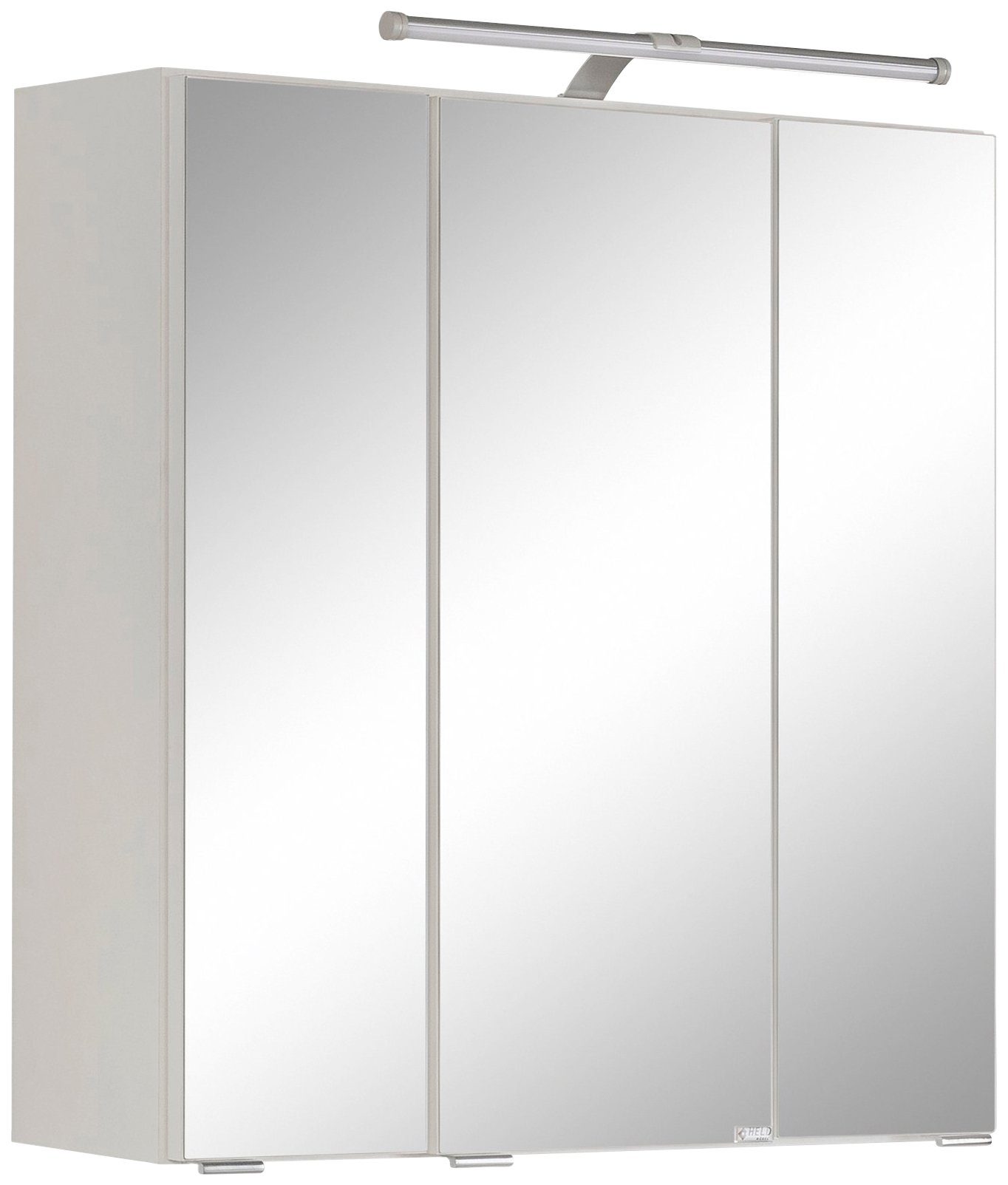 welltime Badkamerserie Avignon met 3d-spiegelkast met led-opzetlamp (2-delig)
