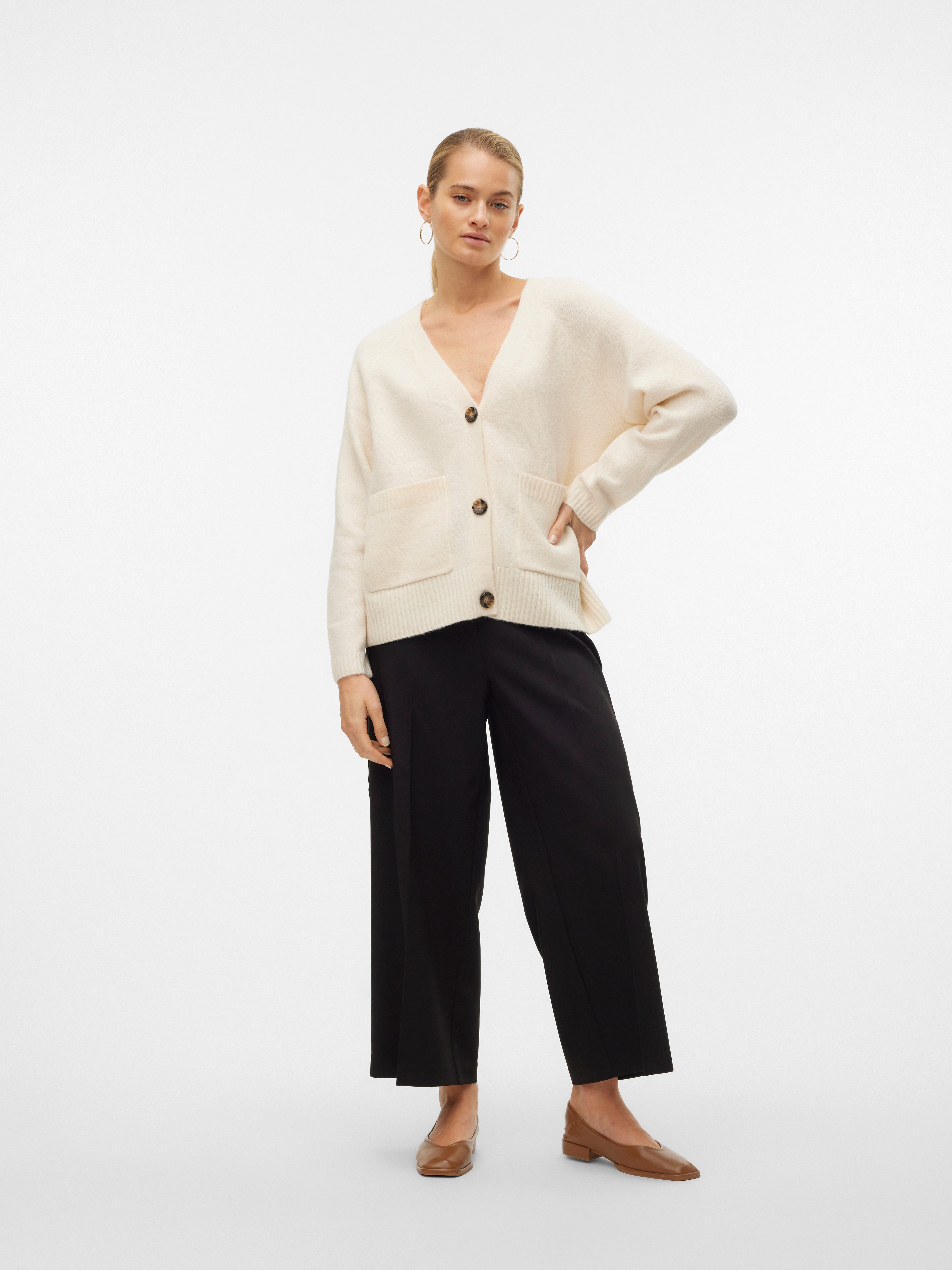 Vero Moda Vest VMBOOM LS V-NECK BUTTON CARDIGAN GA NOOS