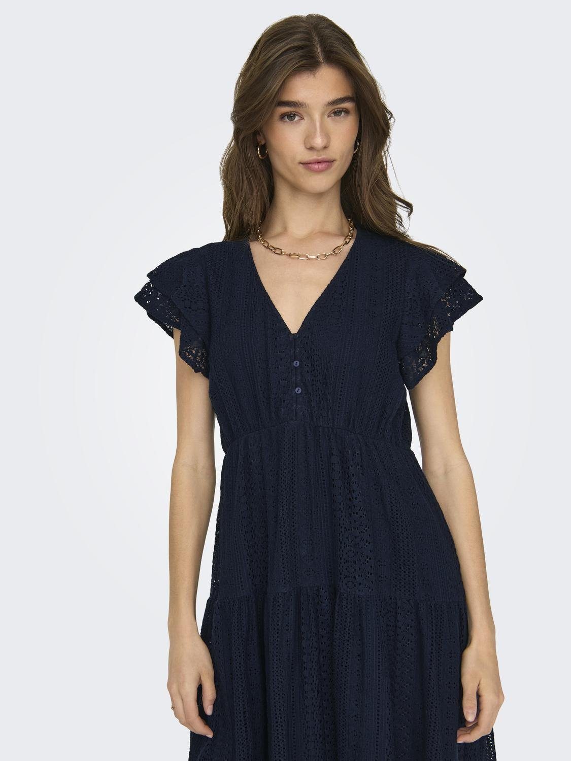 Only Mini-jurk ONLHELENA LACE CAPSL DRESS WVN NOOS