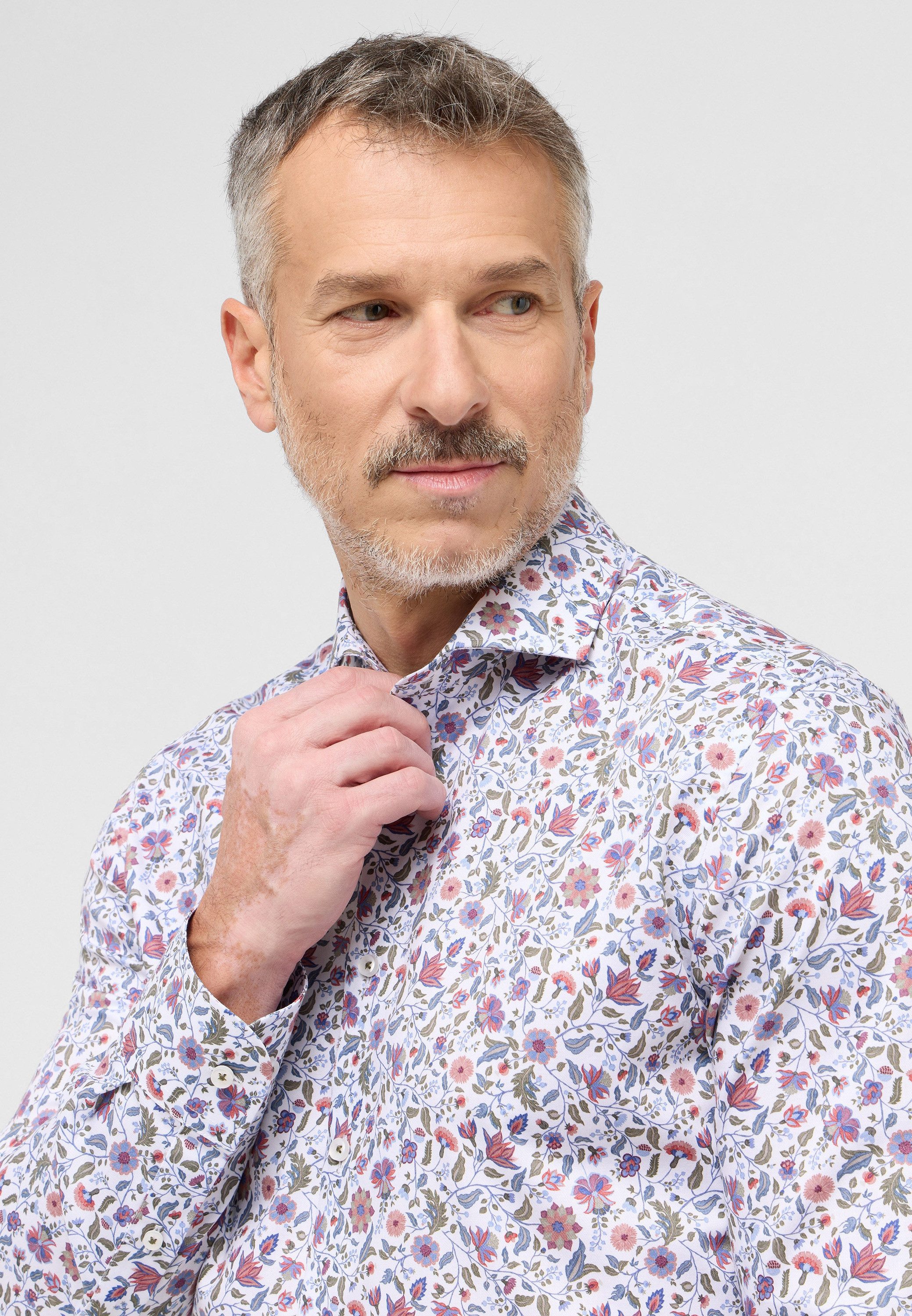Eterna Overhemd met lange mouwen Slim fit NON IRON (strijkvrij)