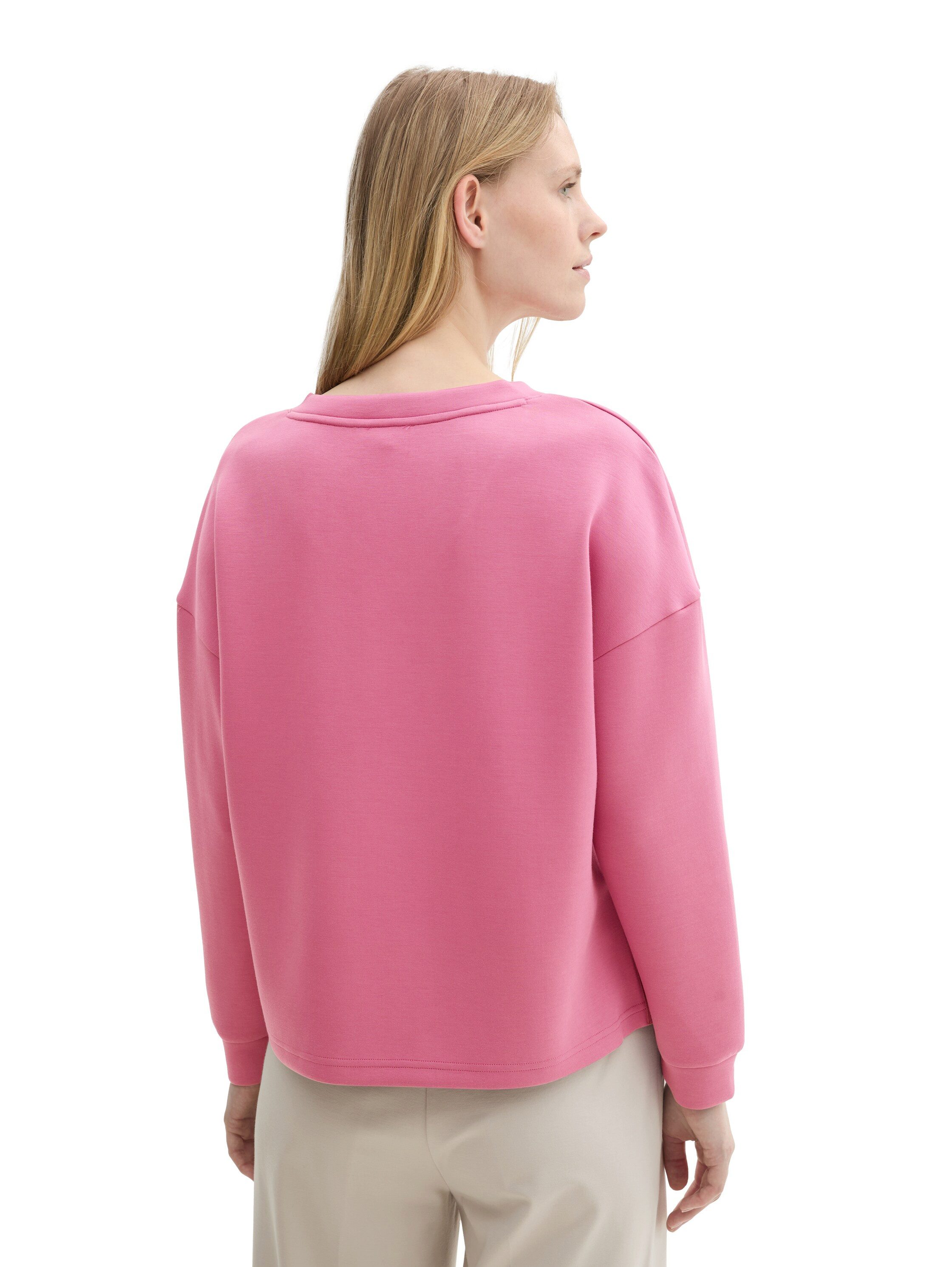 Tom Tailor Sweatshirt Scuba met v-hals