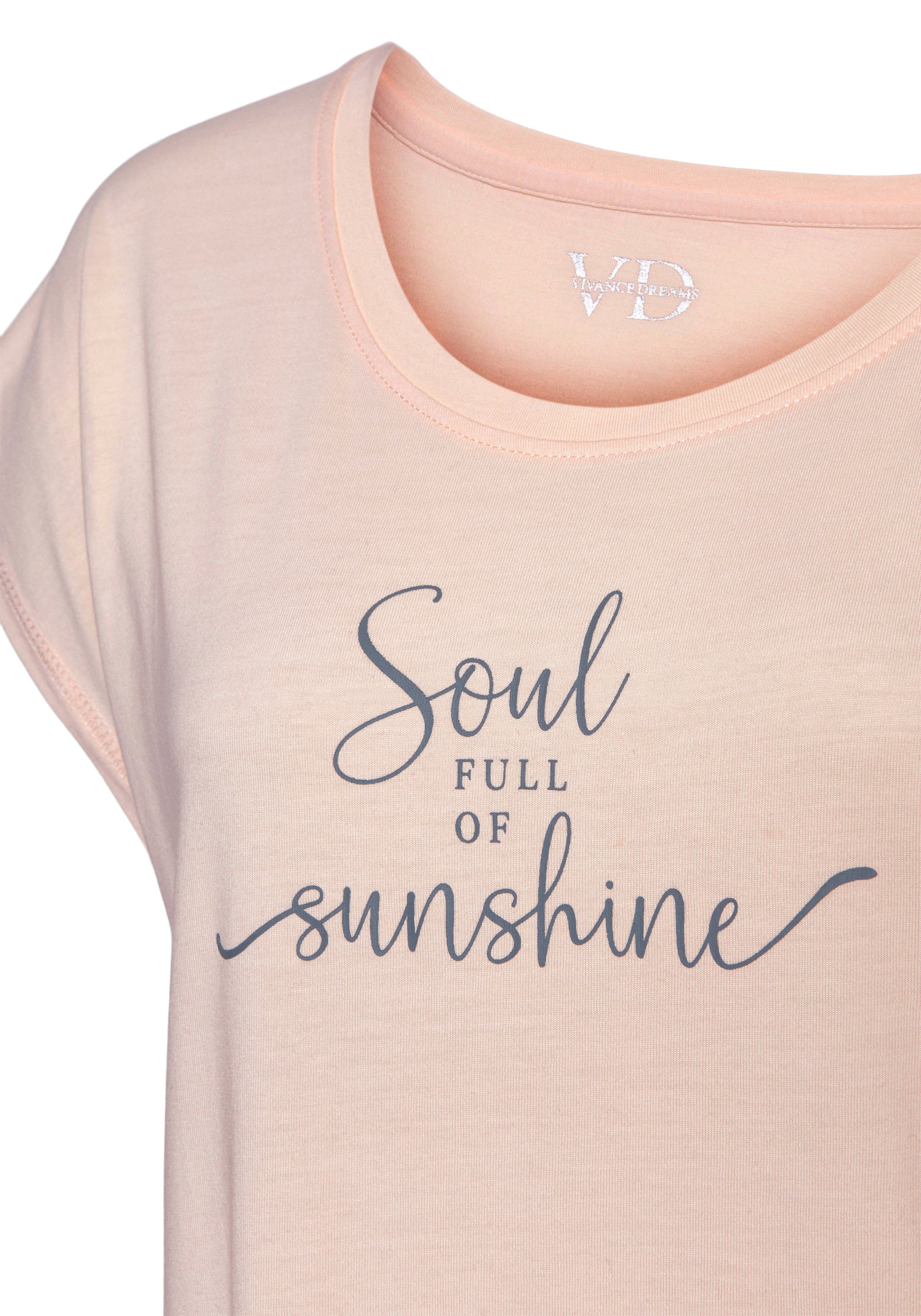 Vivance Dreams Nachthemd met zomer-statementprint