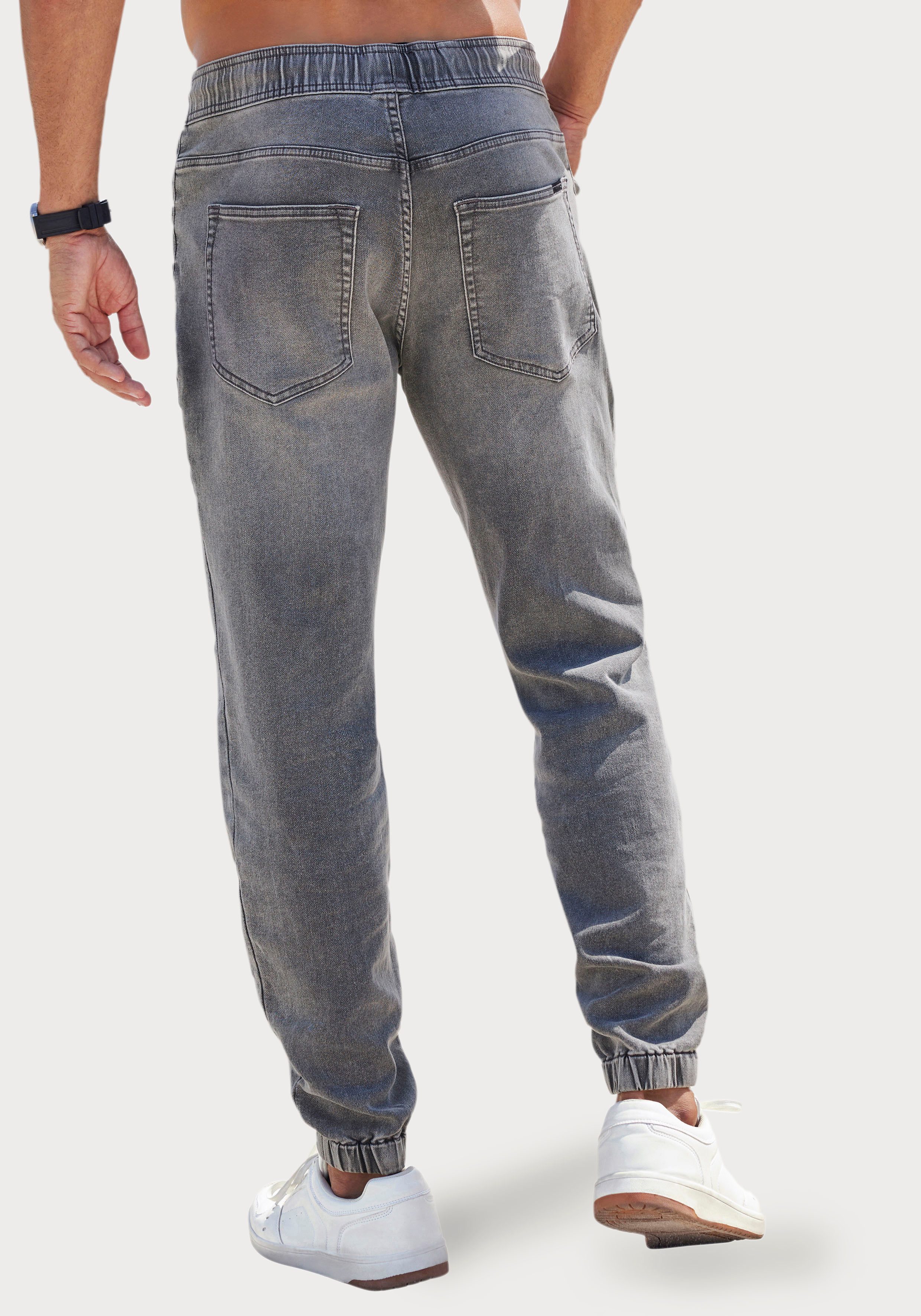John Devin Joggingbroek Jogpants Joggpants met elastische band van zachte stretchkwaliteit