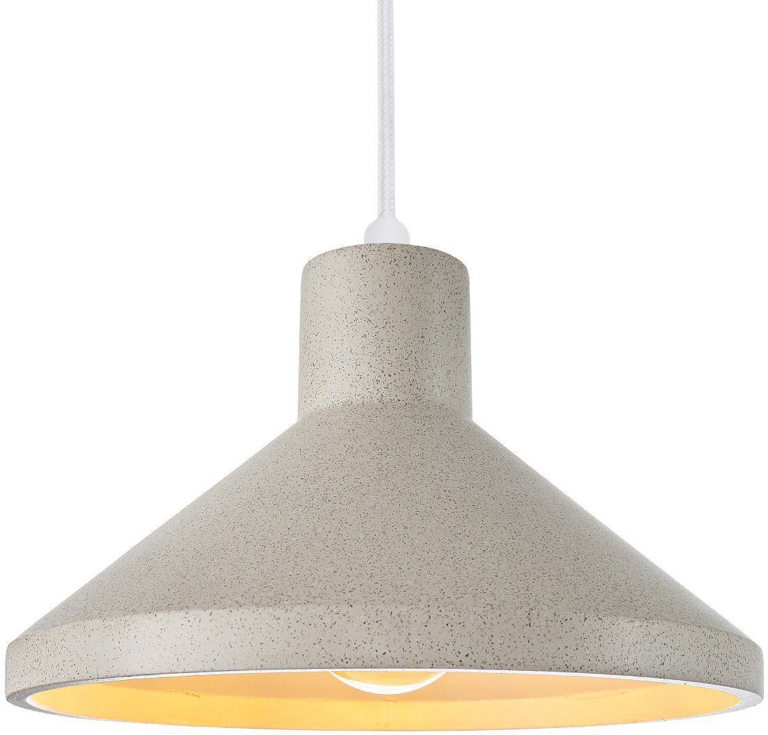 paco home hanglamp suborbia led, e27, lamp voor woonkamer eetkamer keuken, in hoogte verstelbaar beige