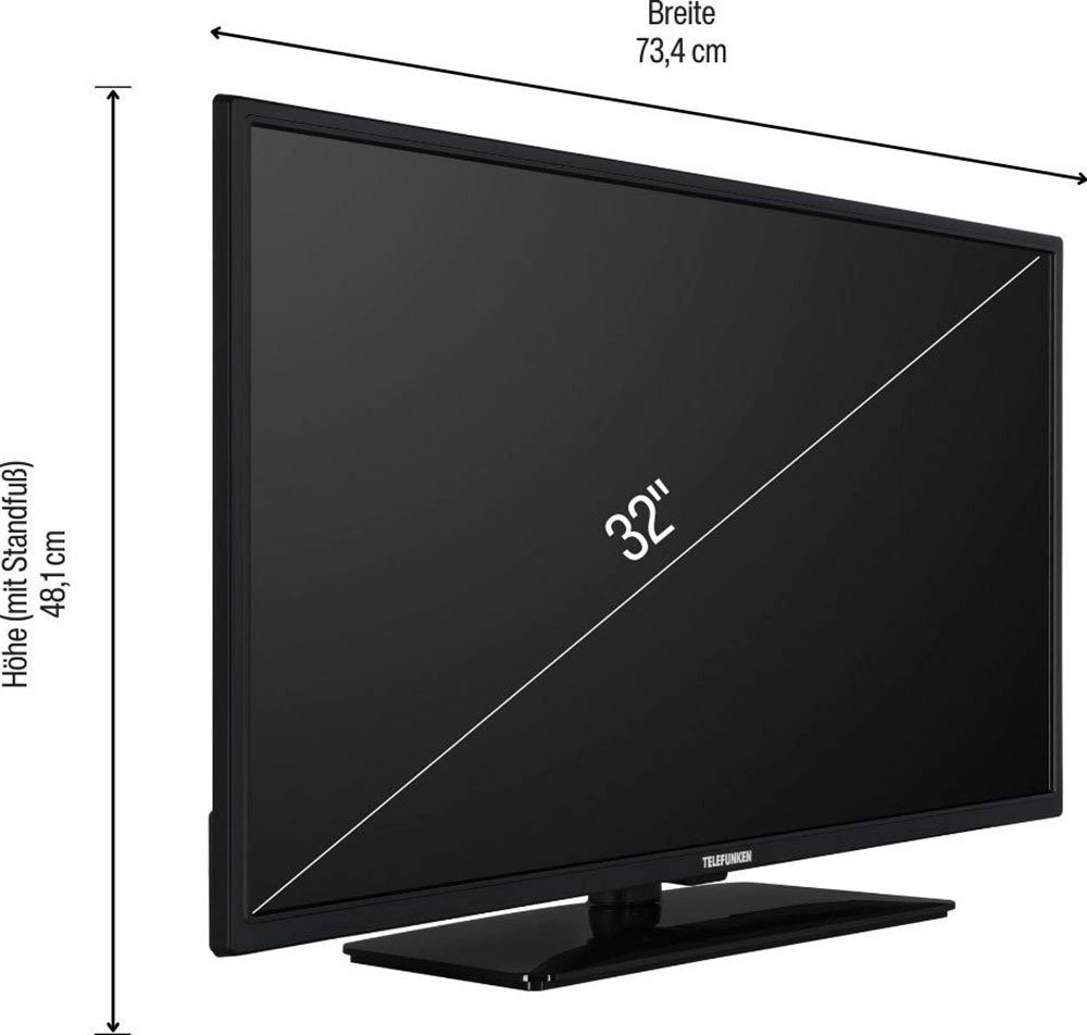 Telefunken Led-TV D32H550M4CWDI, 80 cm / 32", HD ready, Smart TV, geïntegreerde dvd-speler