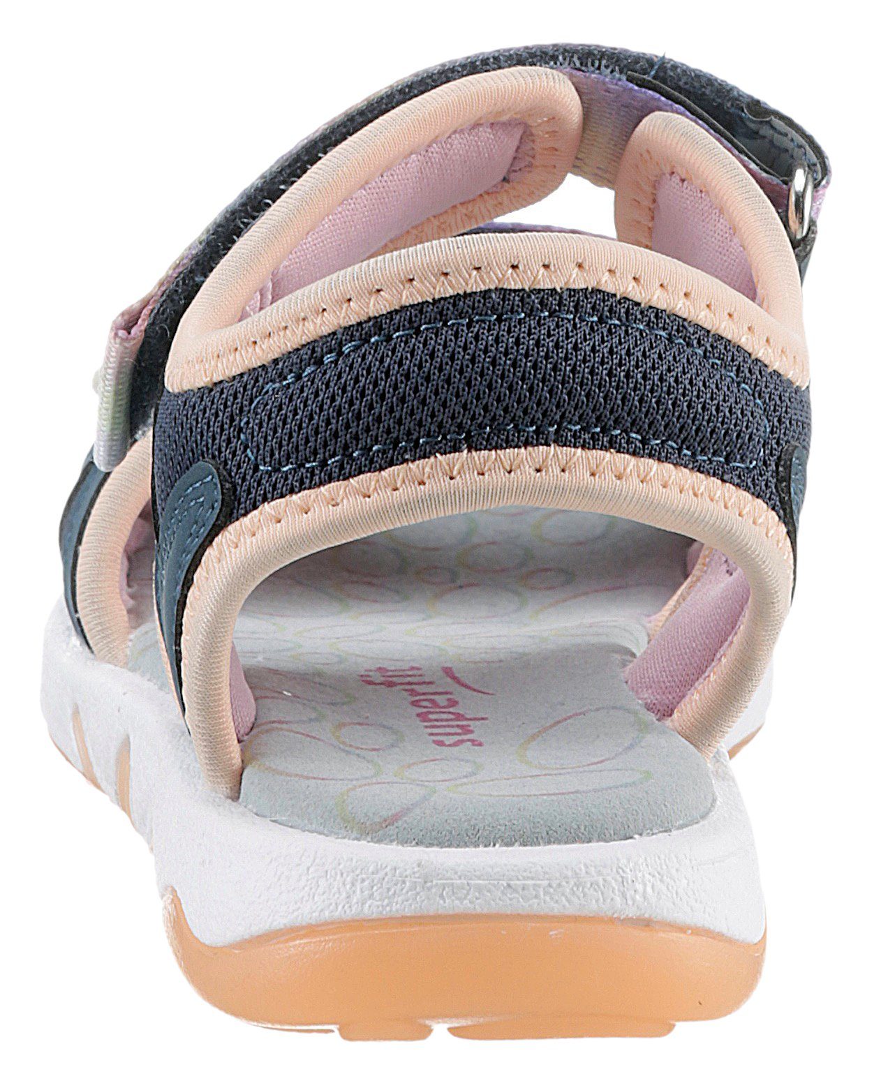 Superfit Sandalen PEBBLES WMS: middel Sandaal met schattige glitter-sluiting, maat sjabloon om te downloaden