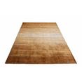 timbers vloerkleed nebraska design met strepen en kleurverloop, met een stijlvolle glans, viscose, woonkamer goud